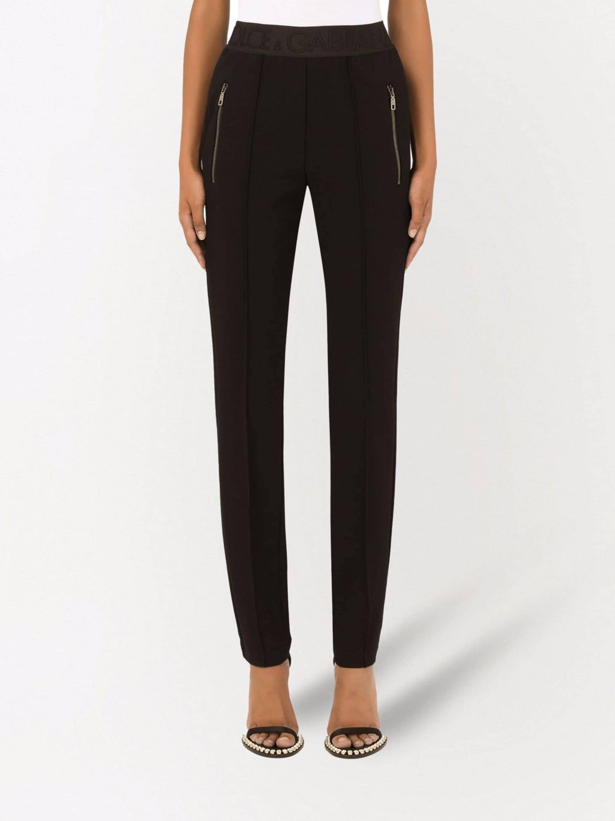 Dolce & Gabbana Logoed Waistband Trousers