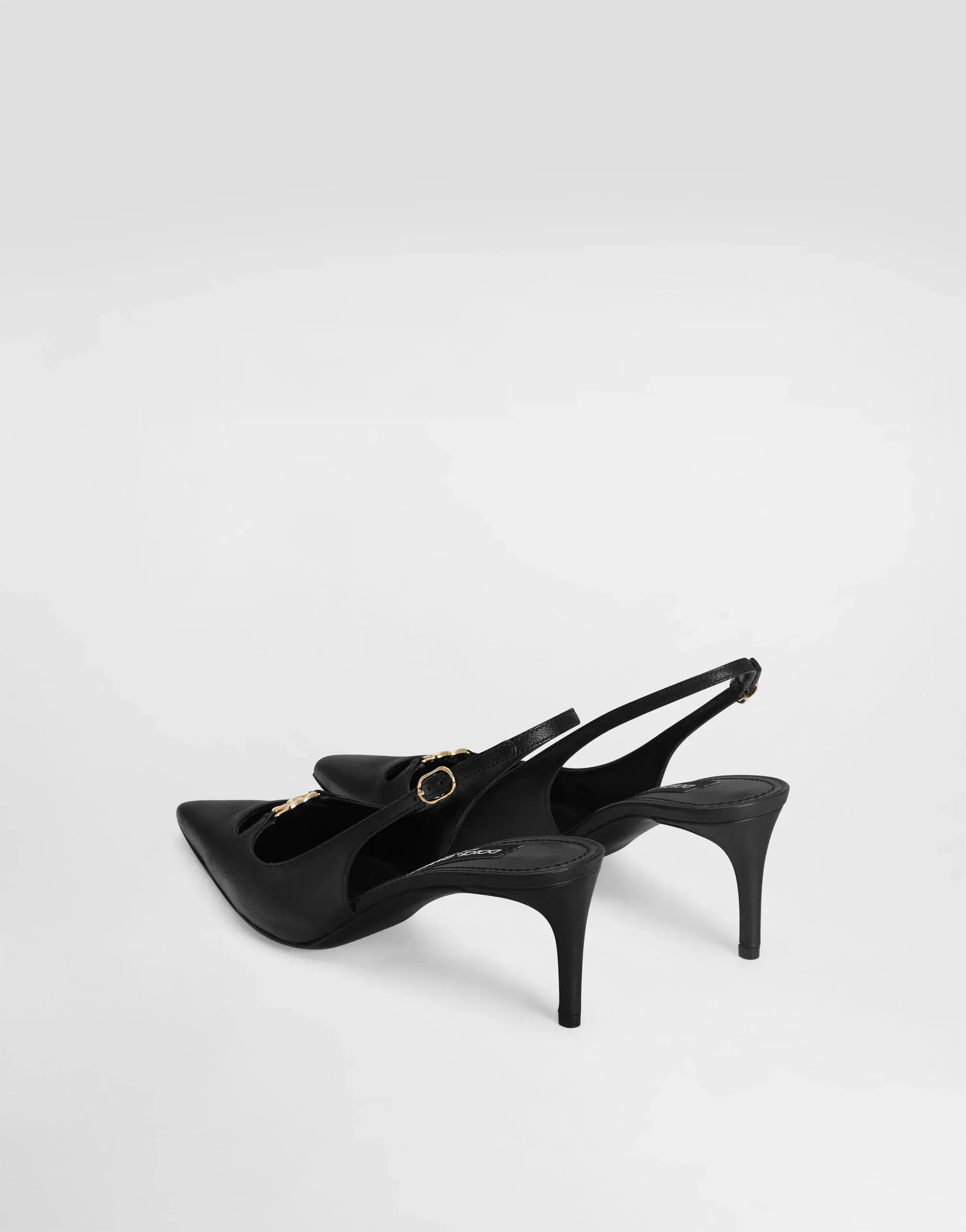 Dolce & Gabbana Lollo Leather Slingbacks