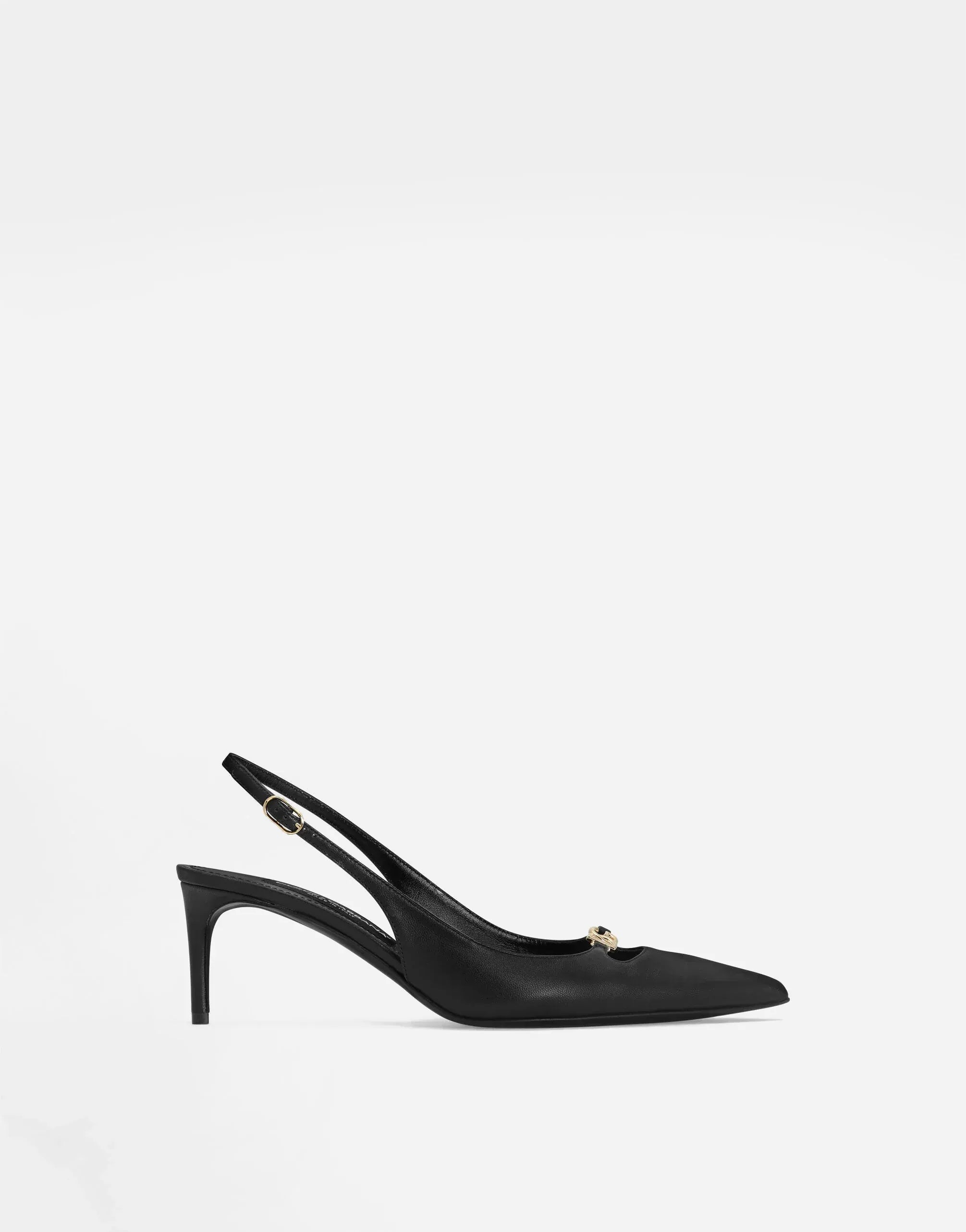 Dolce & Gabbana Lollo Leather Slingbacks