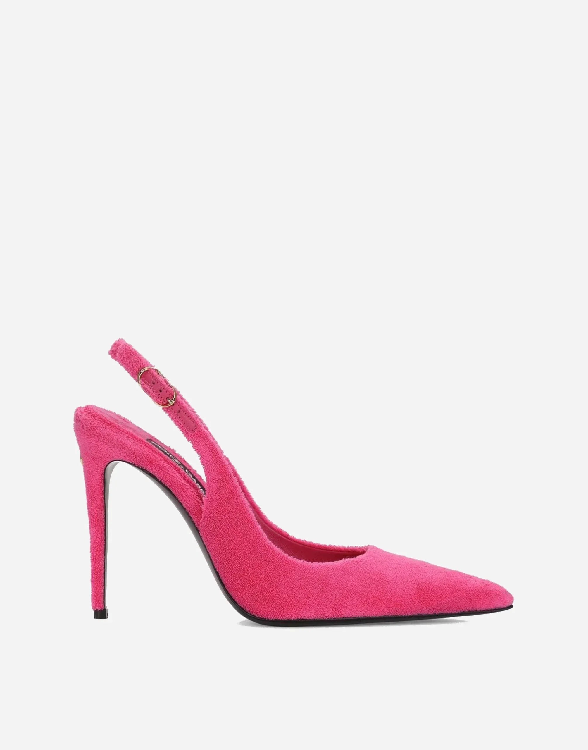 Dolce & Gabbana Lollo Terrycloth Slingbacks