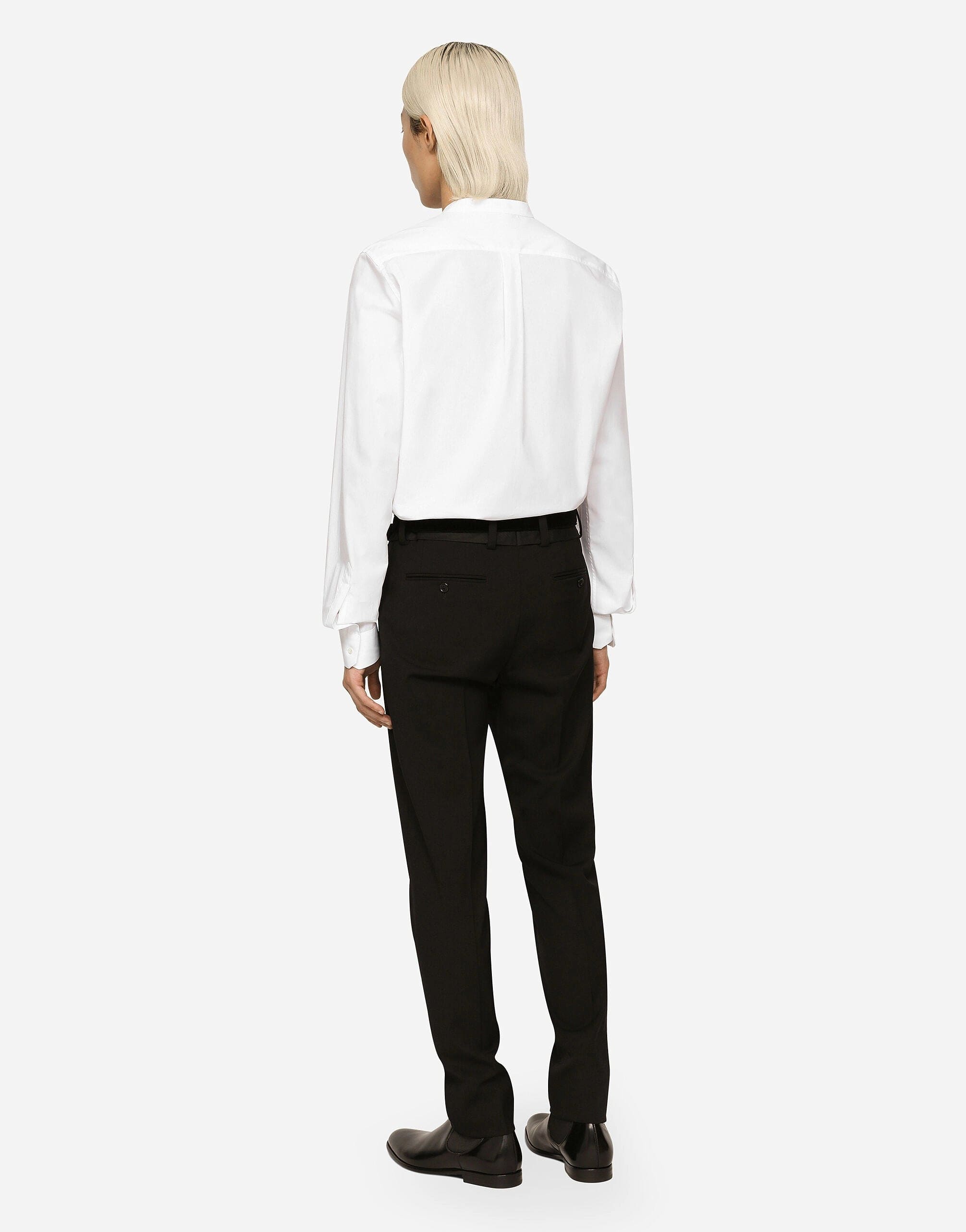 Dolce & Gabbana Long-Sleeve Collarless Shirt