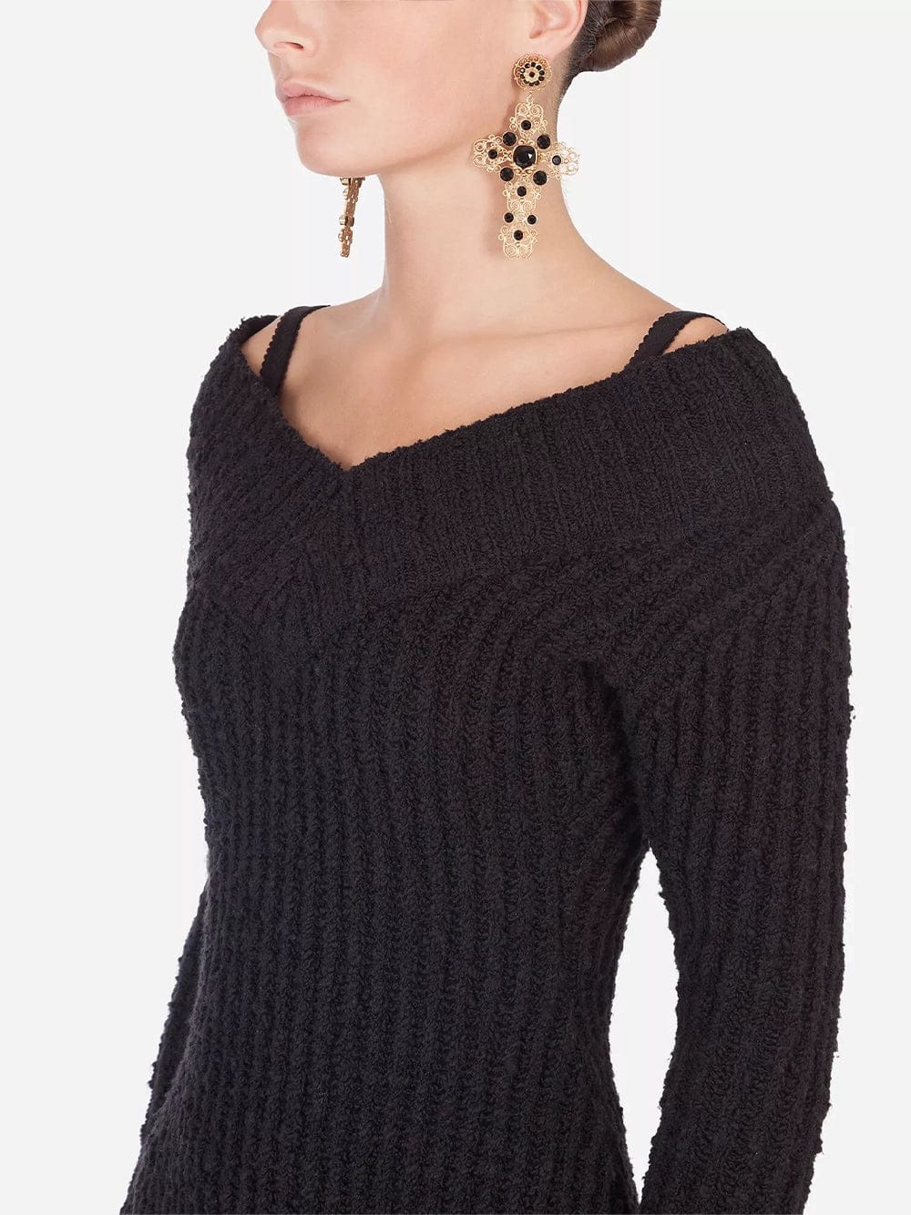 Long-Sleeved Knit Dress
