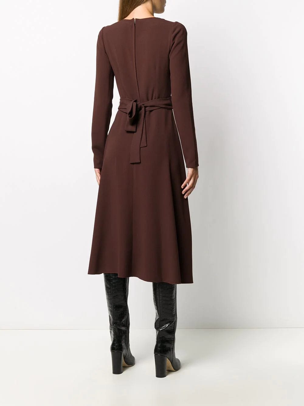 Dolce & Gabbana Longuette With Belt Cady Dress