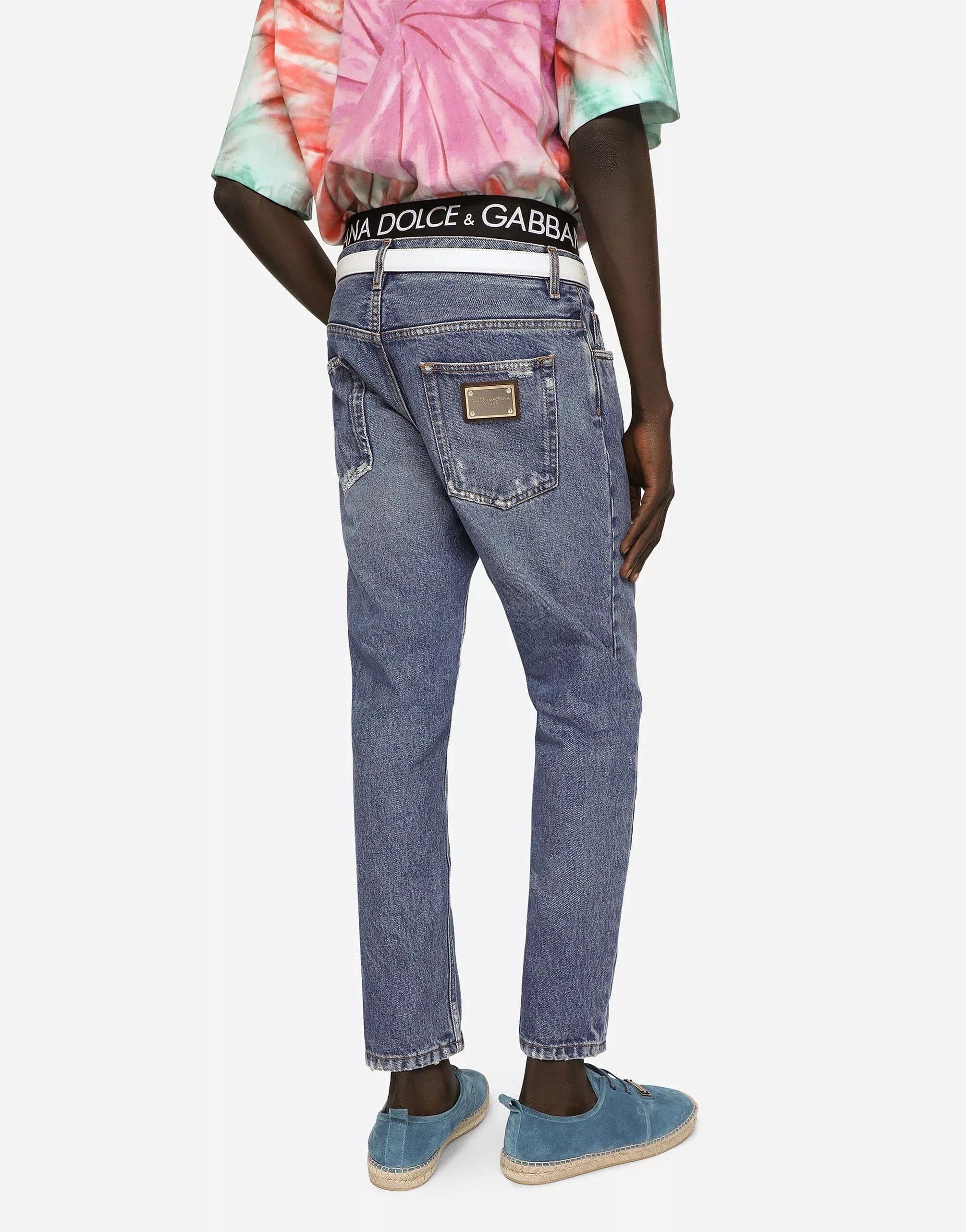 Dolce & Gabbana Loose Blue Wash Jeans