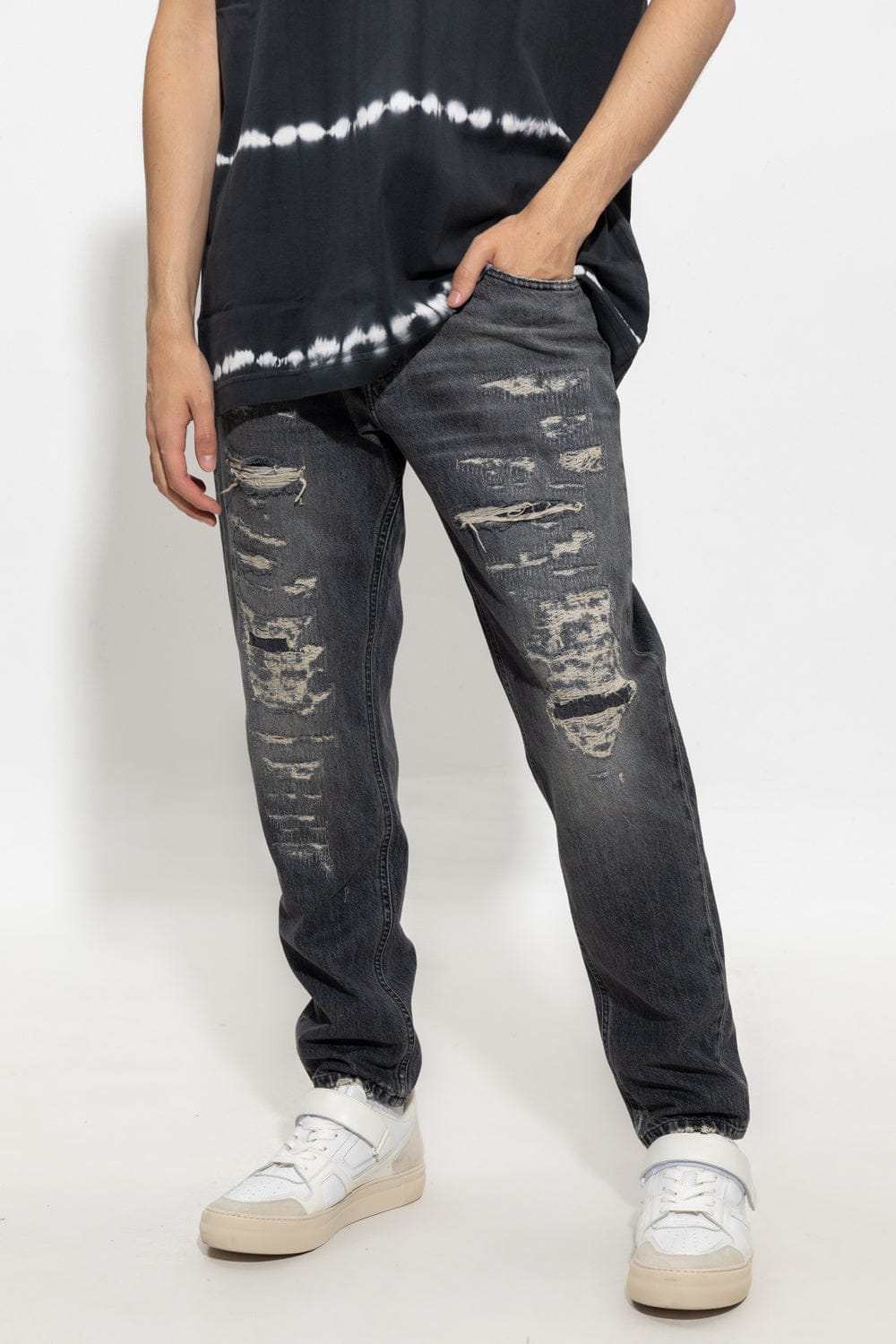 Dolce & Gabbana Loose-Fit Distressed Slim-Fit Jeans