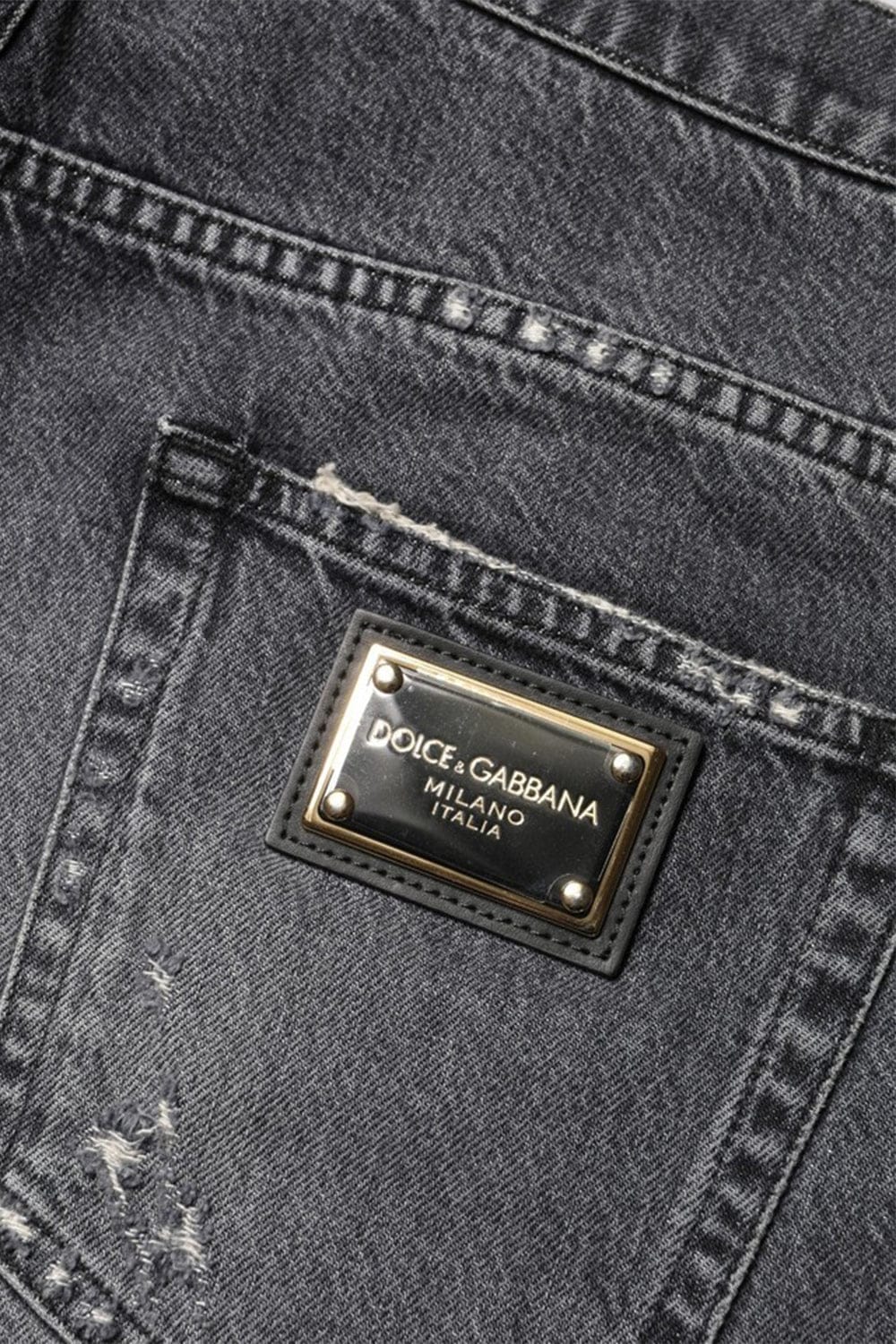 Dolce & Gabbana Loose-Fit Distressed Slim-Fit Jeans
