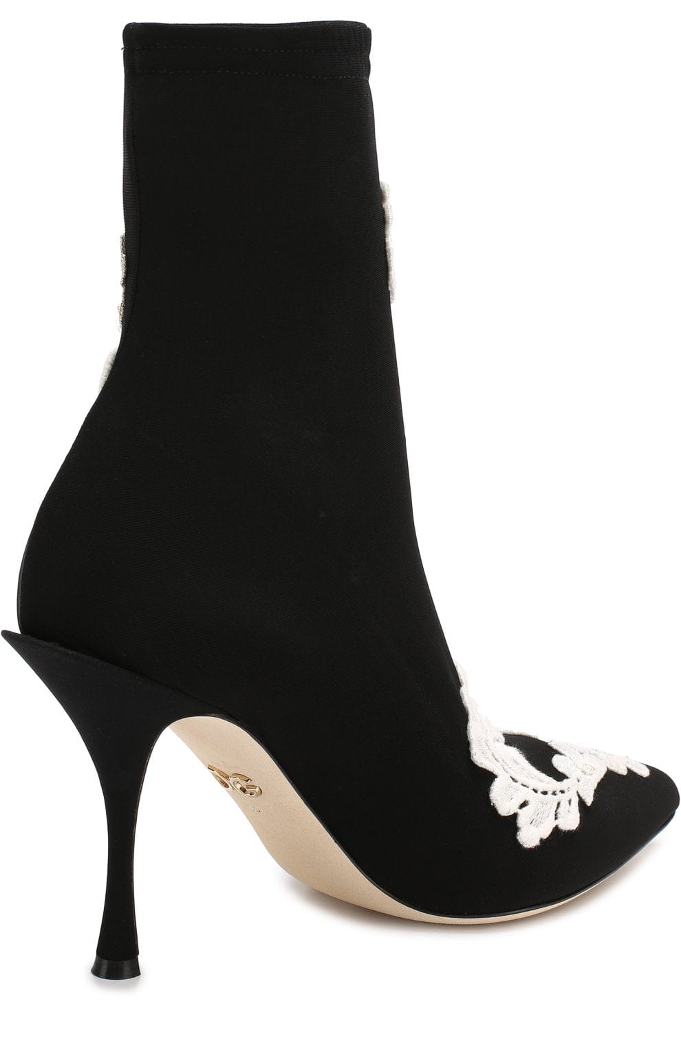 Dolce & Gabbana Lori Macramé Embroidered Ankle Booties
