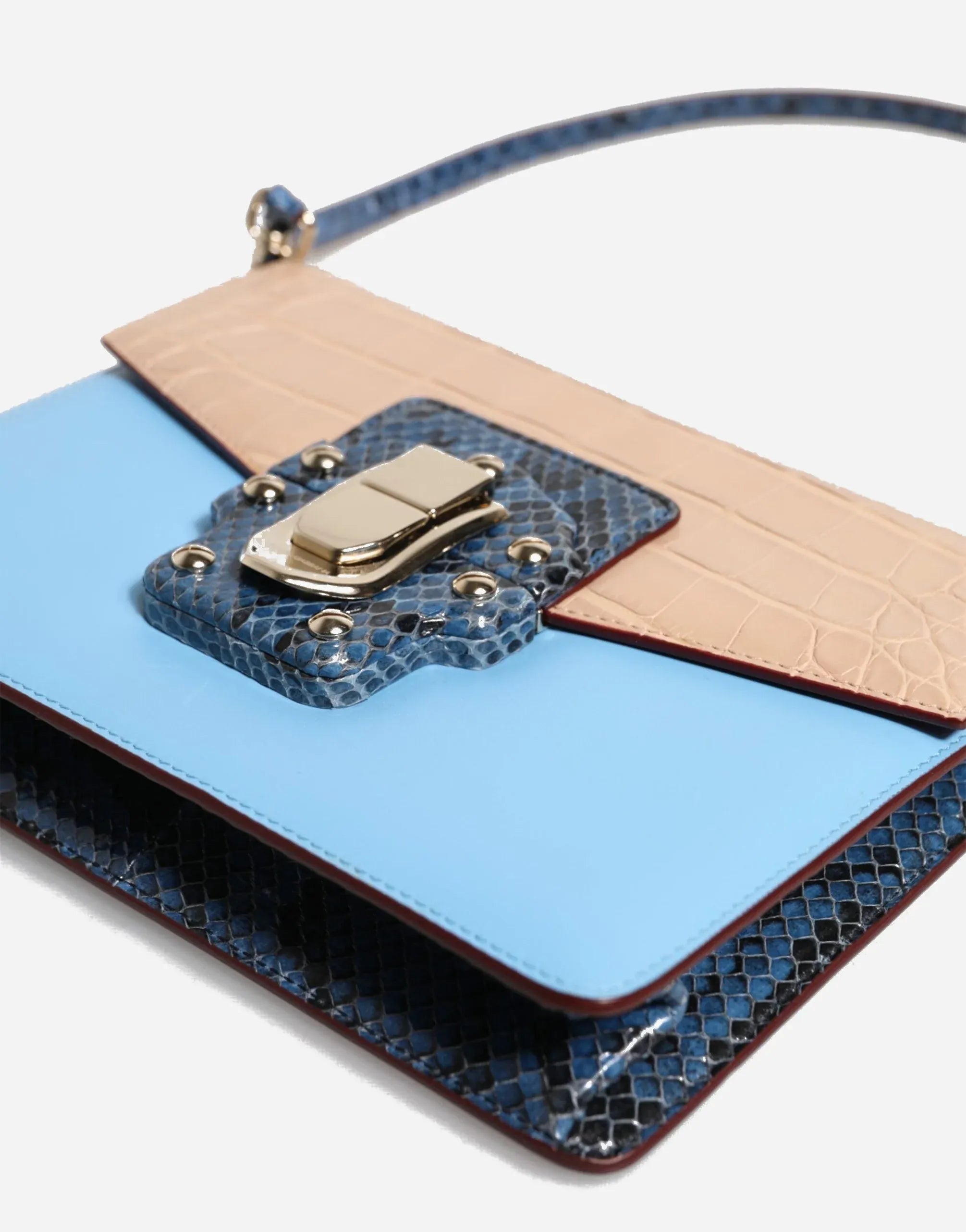 Dolce & Gabbana Lucia Exotic Leather Shoulder Bag