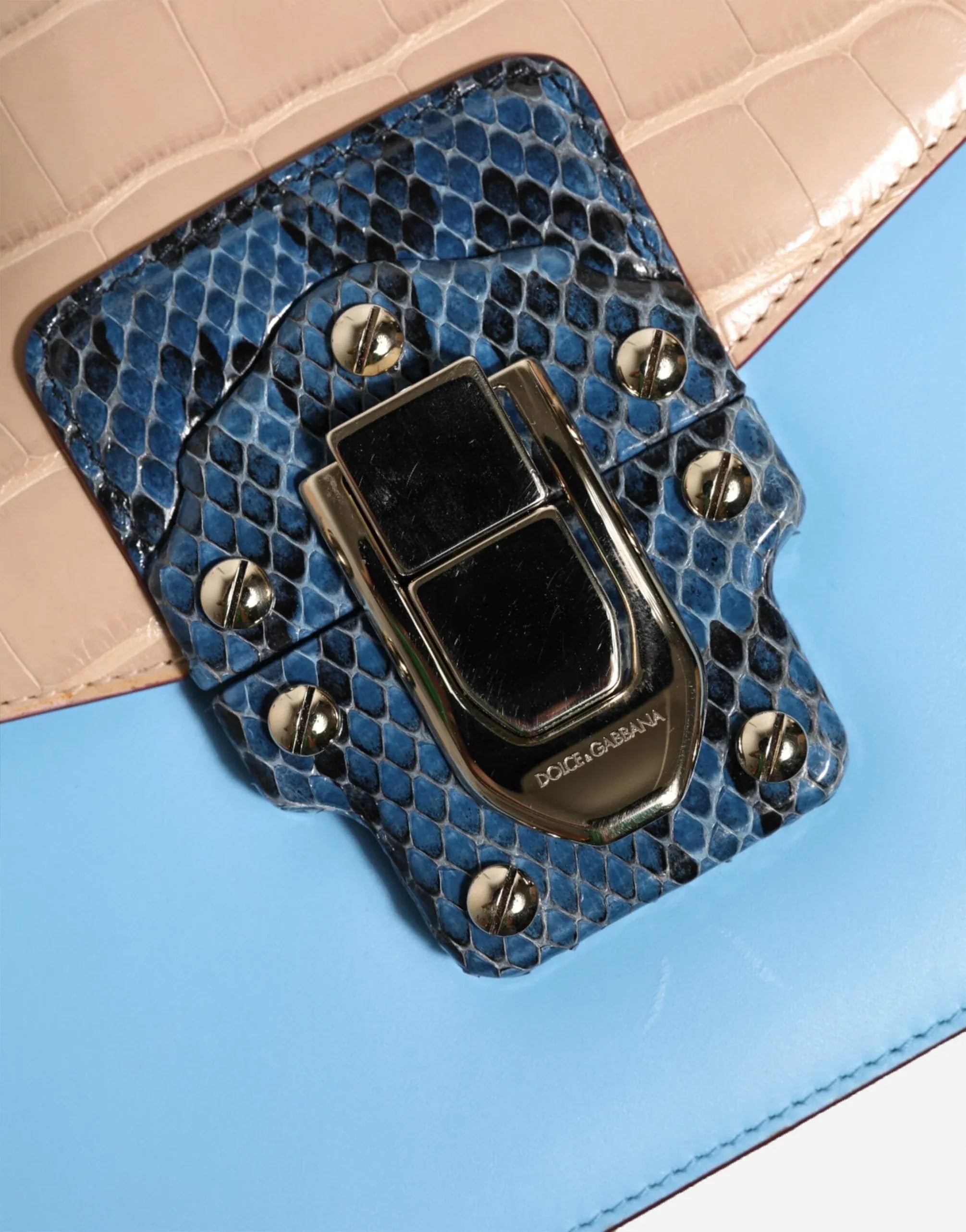 Dolce & Gabbana Lucia Exotic Leather Shoulder Bag