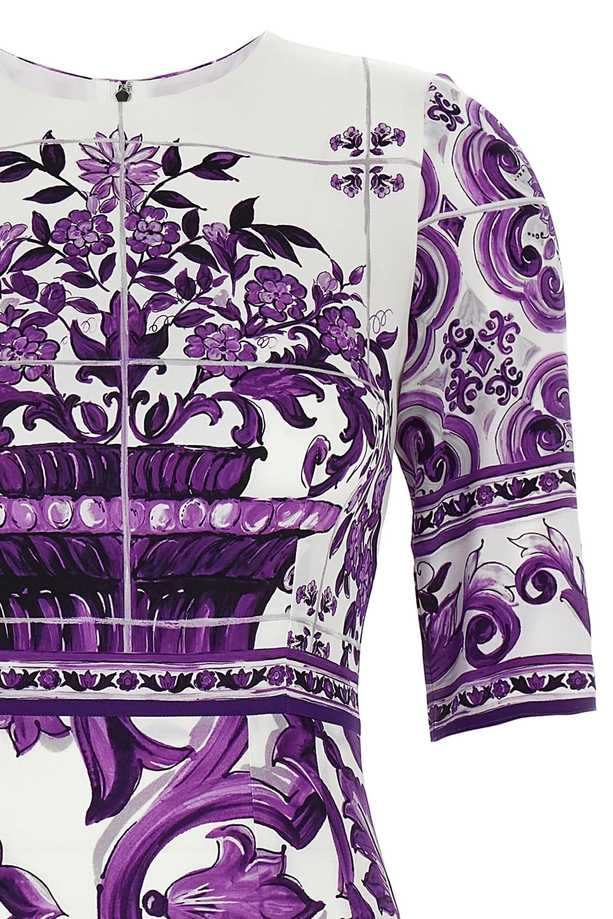 Dolce & Gabbana Dolce & Gabbana Maiolica Print Midi Dress