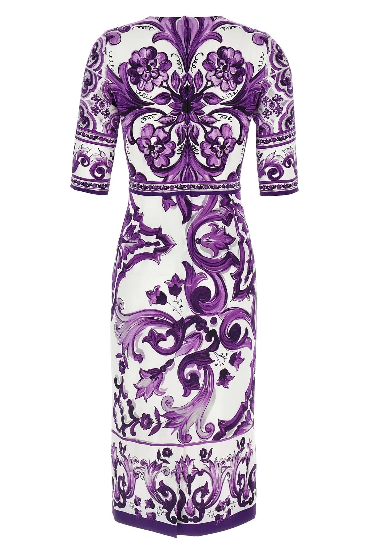 Dolce & Gabbana Dolce & Gabbana Maiolica Print Midi Dress