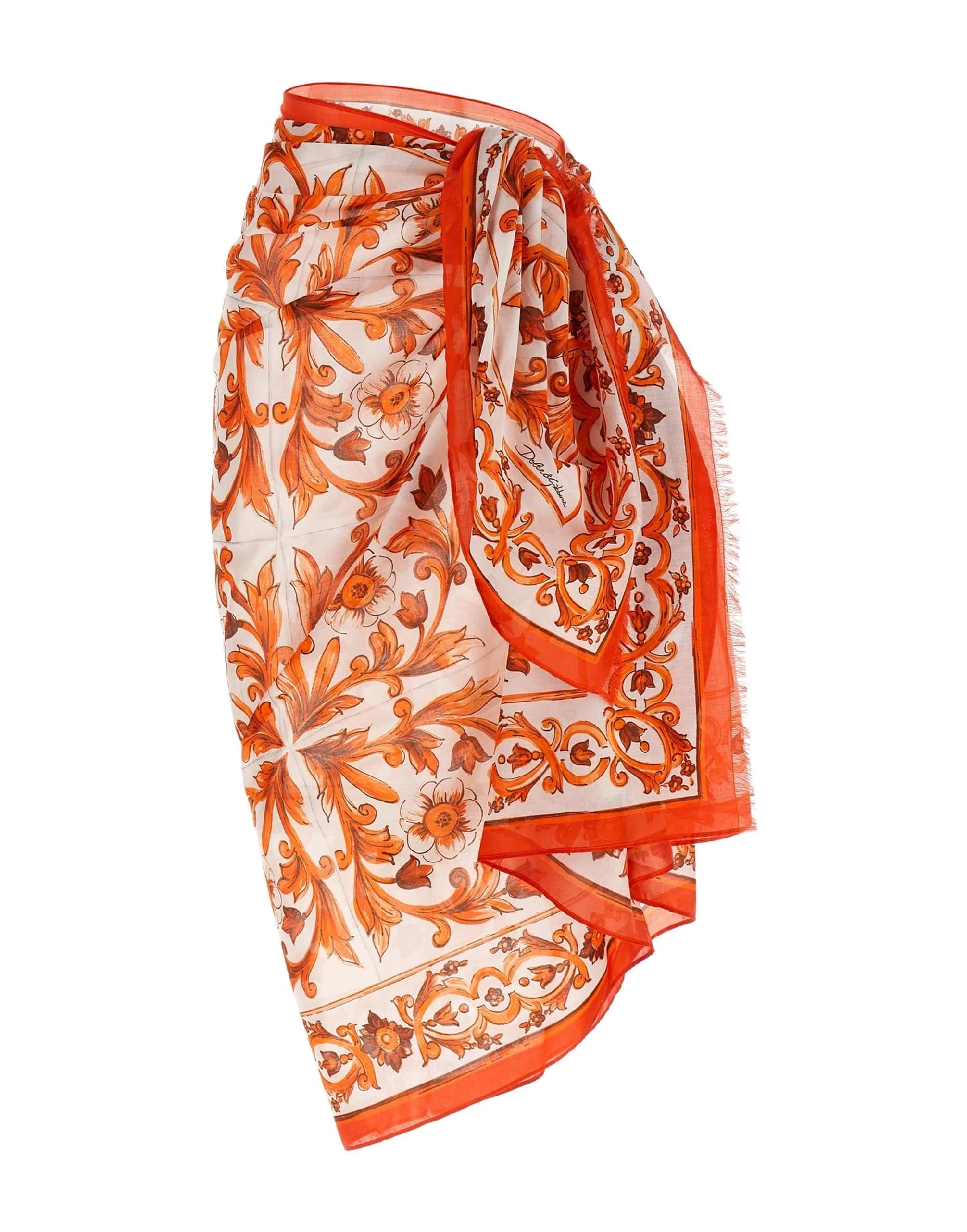 Dolce & Gabbana Dolce & Gabbana Maiolica Print Sarong Skirt