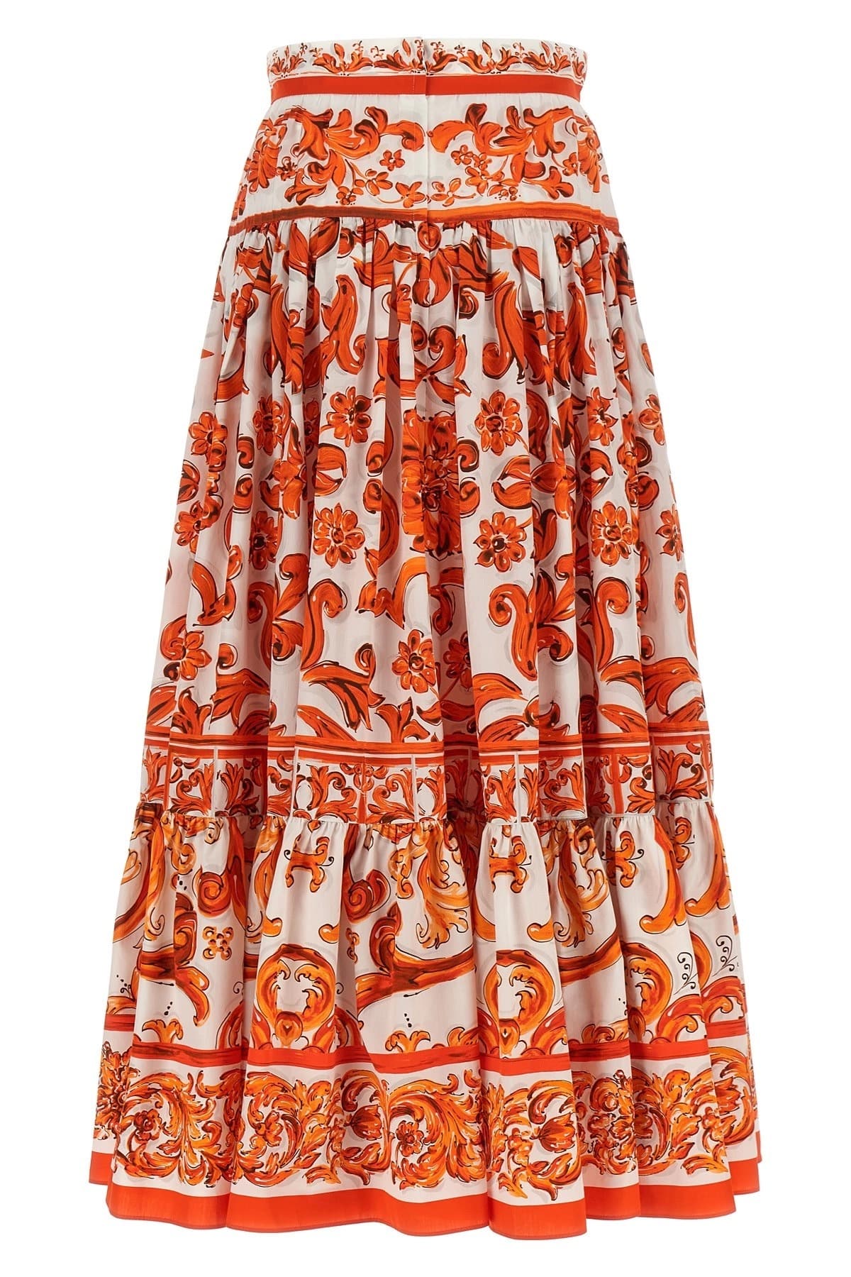 Dolce & Gabbana Maxirock mit Maiolica-Print