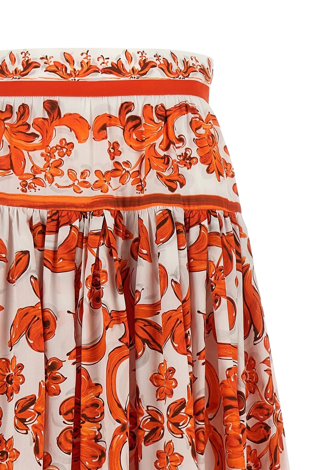 Dolce & Gabbana Maxirock mit Maiolica-Print