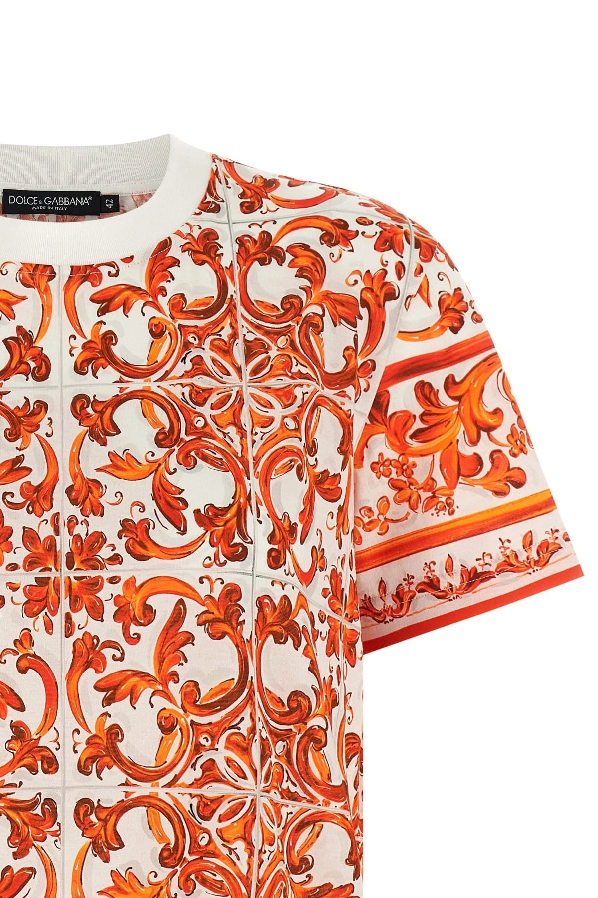 Dolce & Gabbana Dolce & Gabbana Maiolica Print T-Shirt
