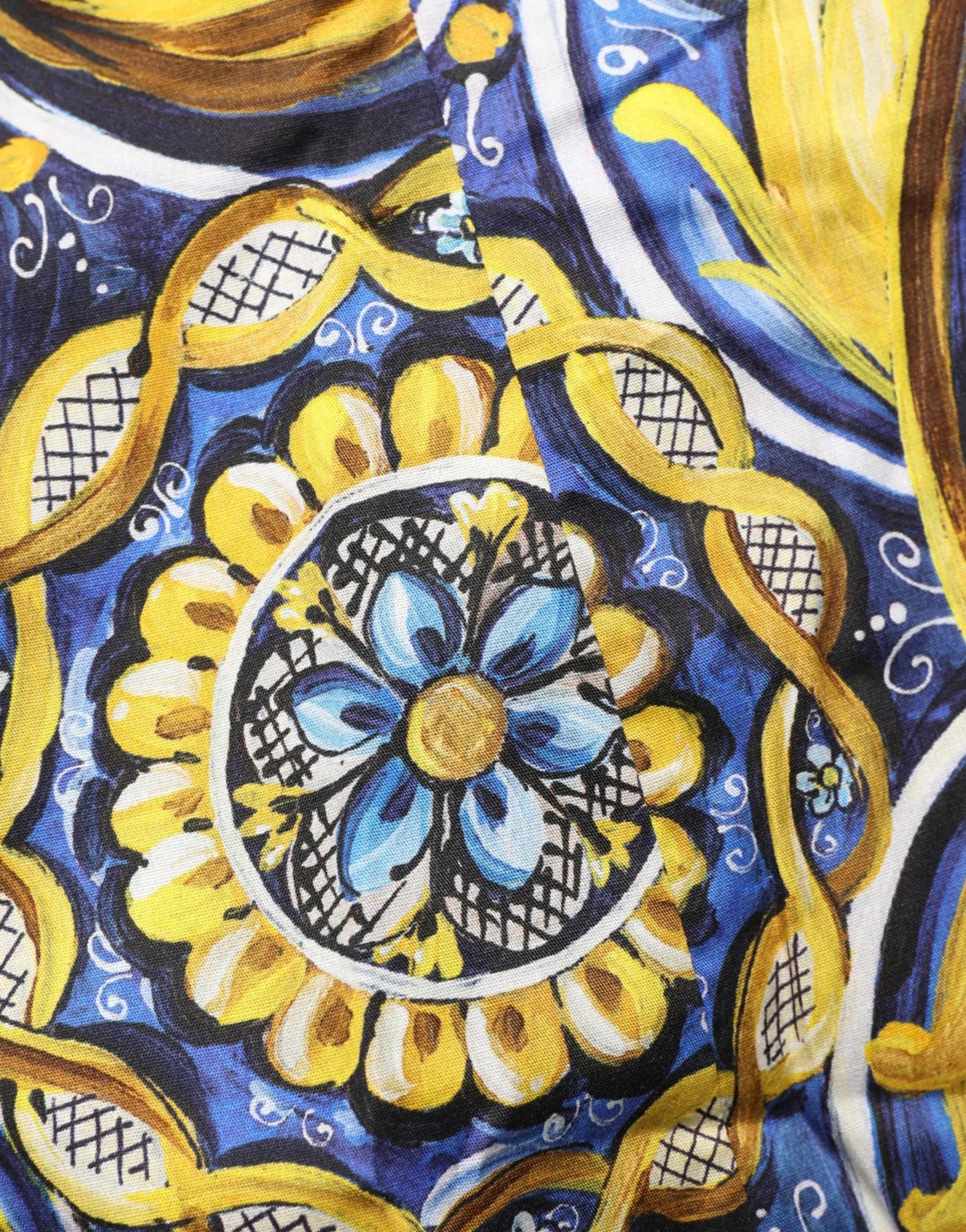 Dolce & Gabbana Majolica Print Button-Up Shirt