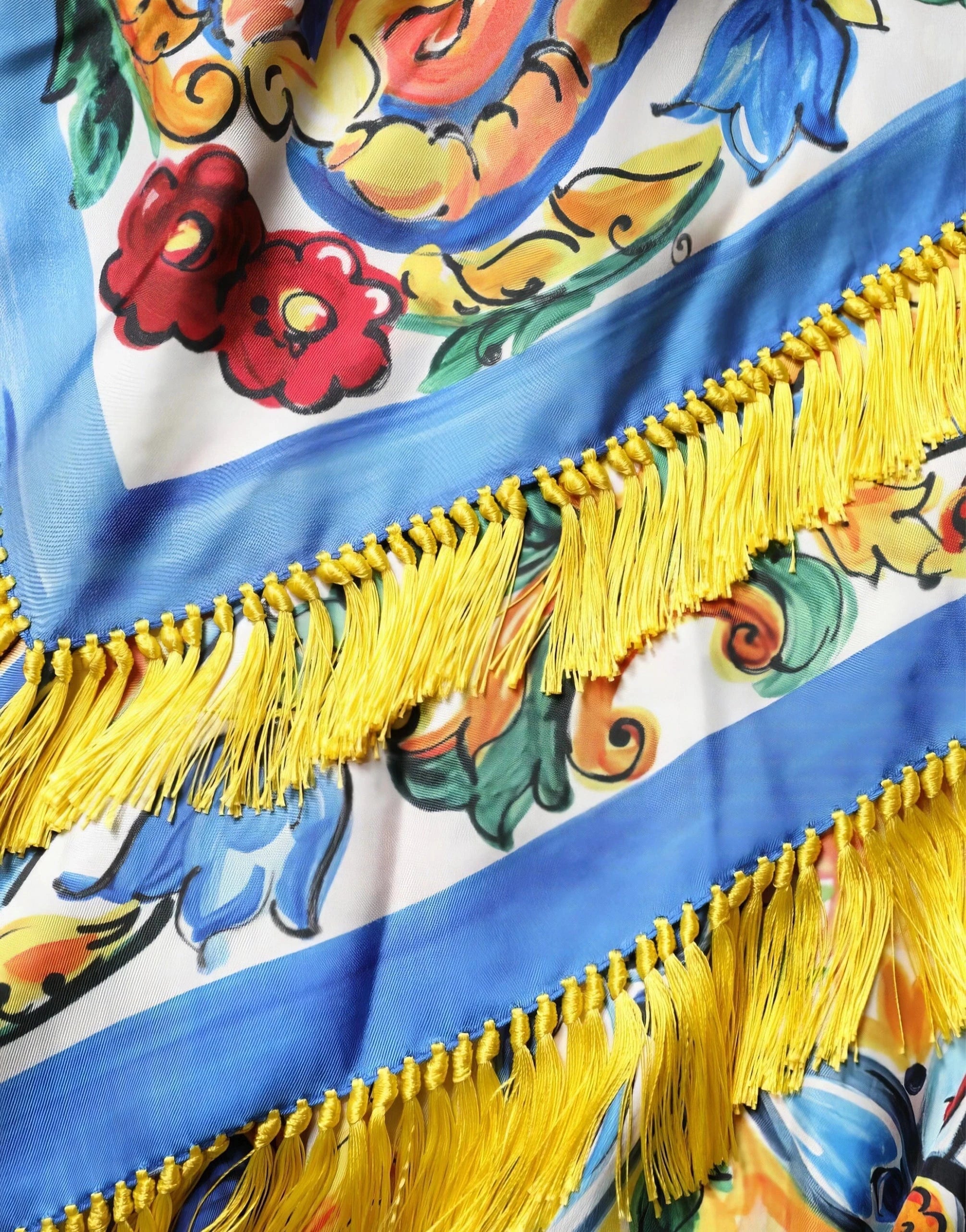 Dolce & Gabbana Majolica-Print Silk Kaftan