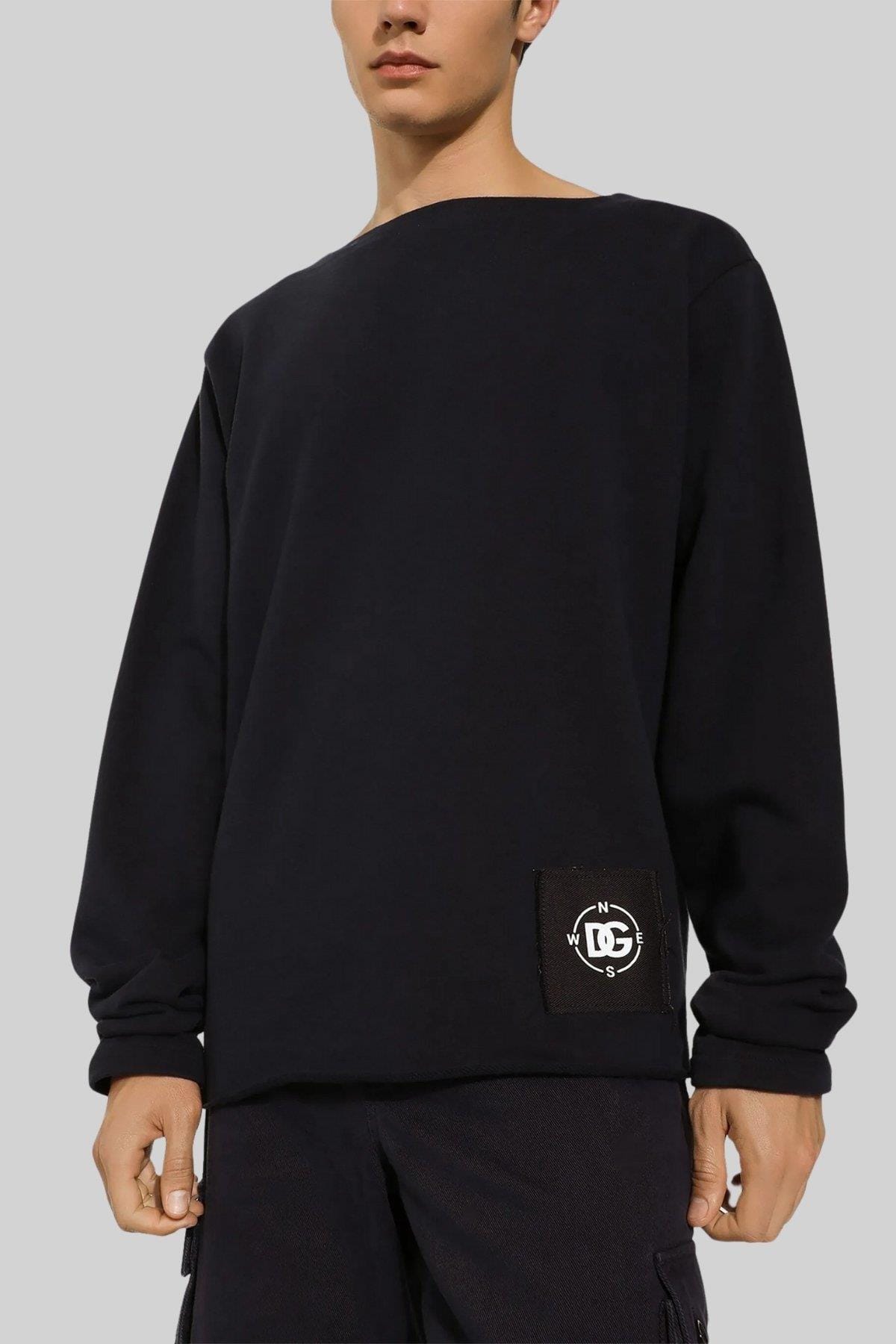 Dolce & Gabbana Dolce & Gabbana Marina Print Boat Neck Sweatshirt