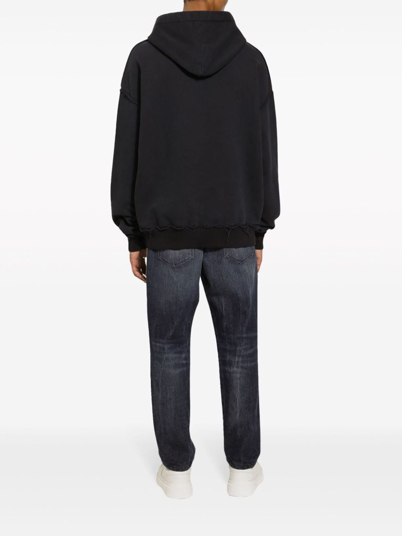 Dolce & Gabbana Dolce & Gabbana Marina Print Cotton Hoodie