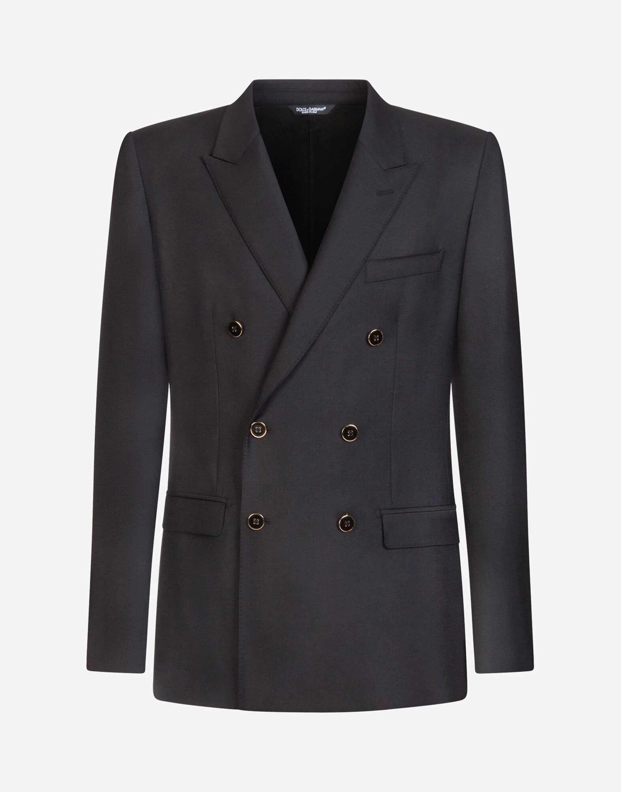 Dolce & Gabbana Martini Double-Breasted Wool Blazer Jacket