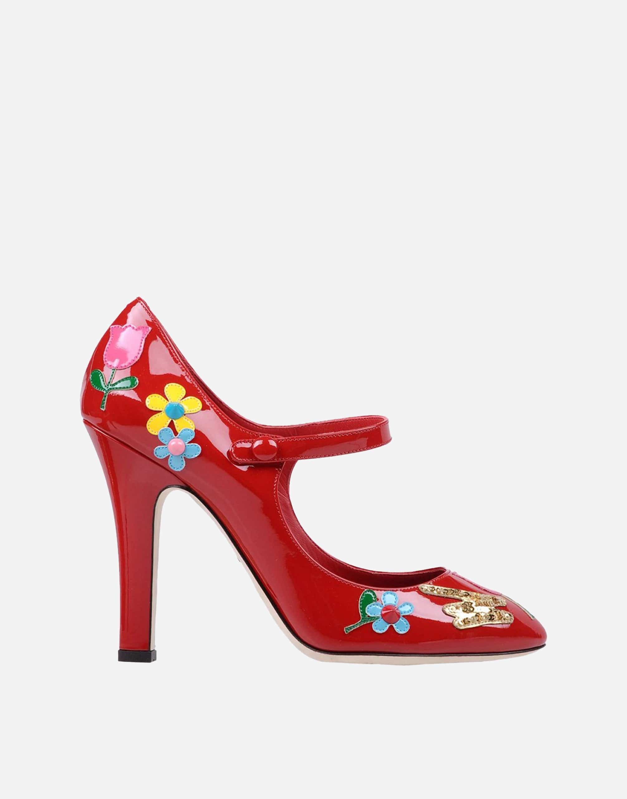 Dolce & Gabbana escarpins Mary Jane à patch fleur