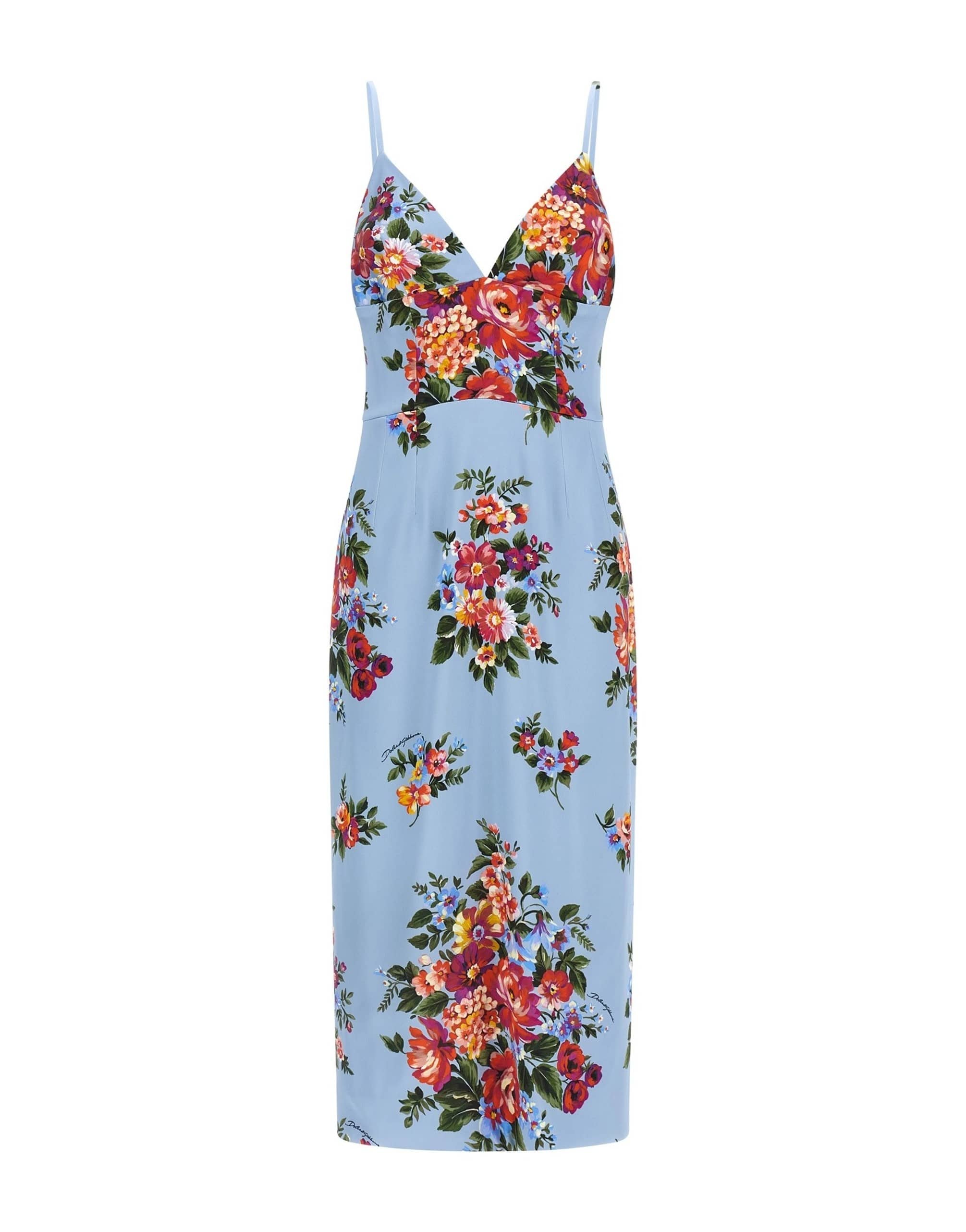 Dolce & Gabbana Mazzo Di Fiori Print Dress Midi