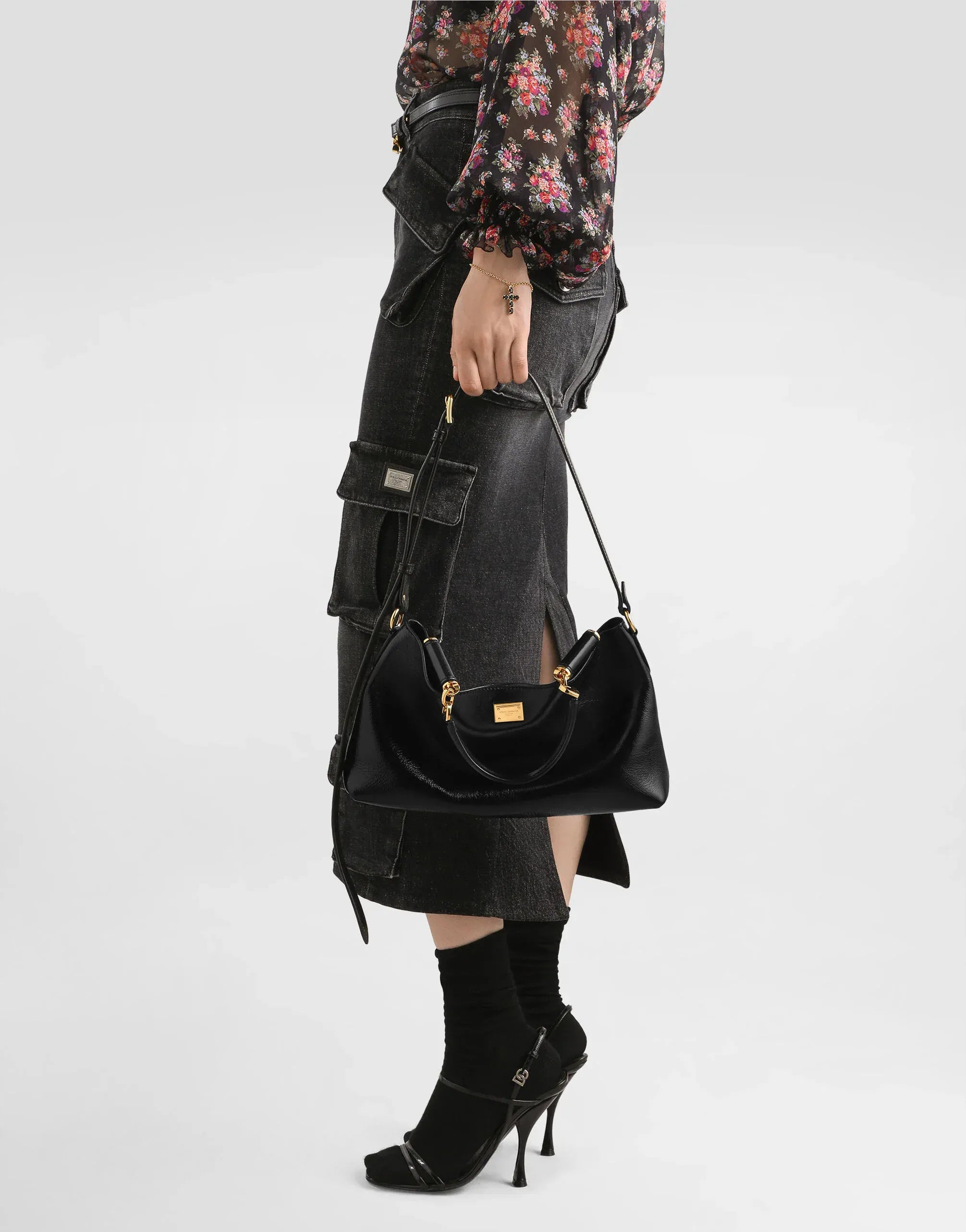 Dolce & Gabbana Medium Vittoria Leather Handbag