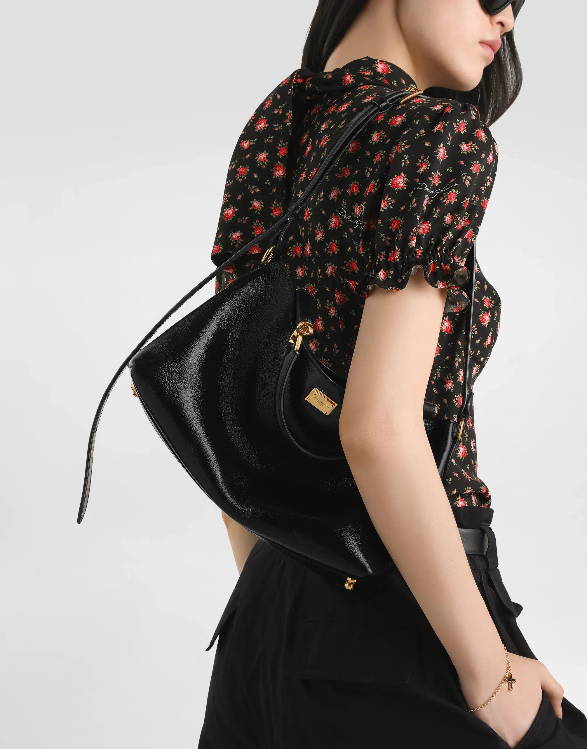 Dolce & Gabbana Medium Vittoria Leather Handbag