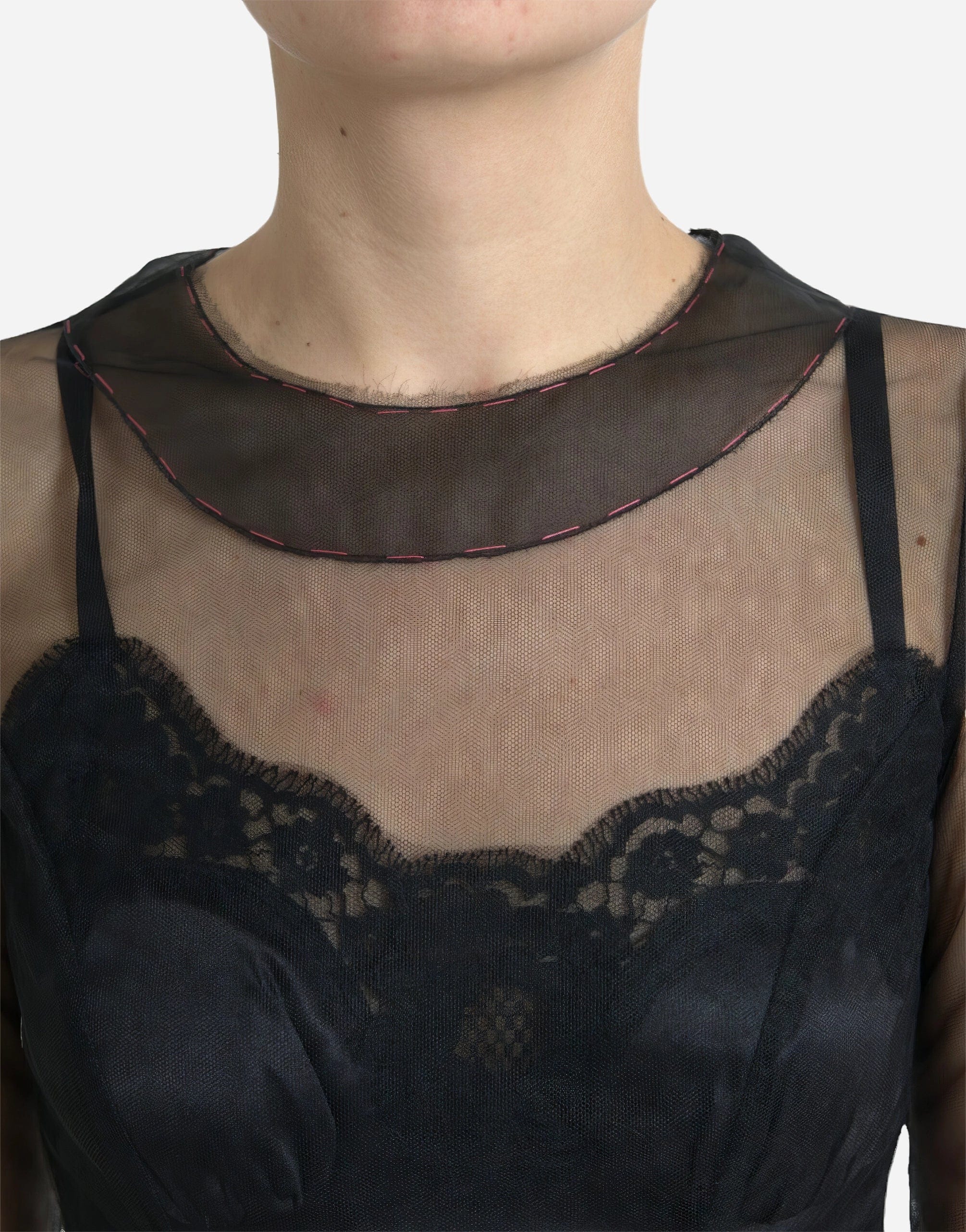 Dolce & Gabbana Mesh Floral Embellished Gown