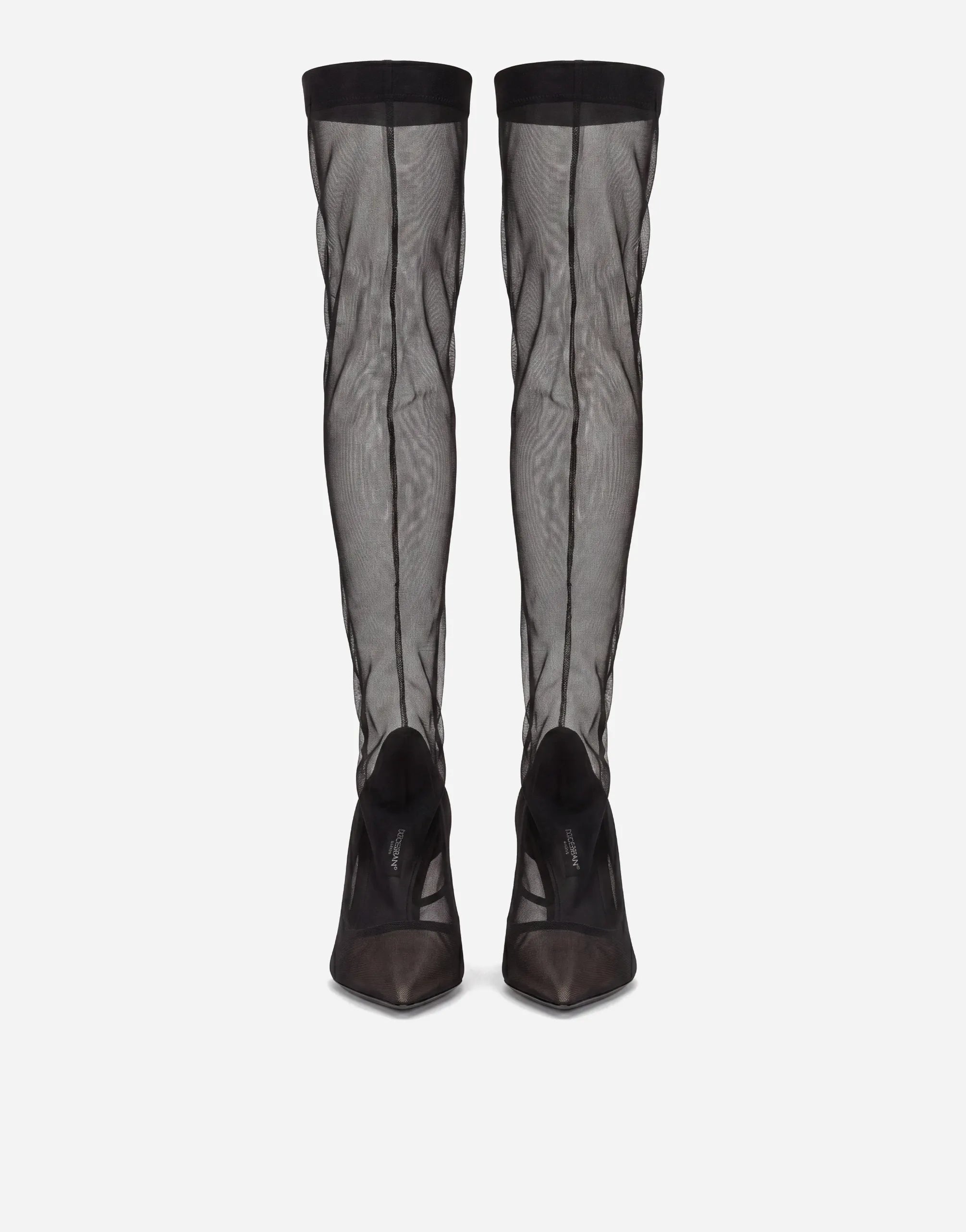 Dolce & Gabbana Dolce & Gabbana Mesh Over-The-Knee Boots