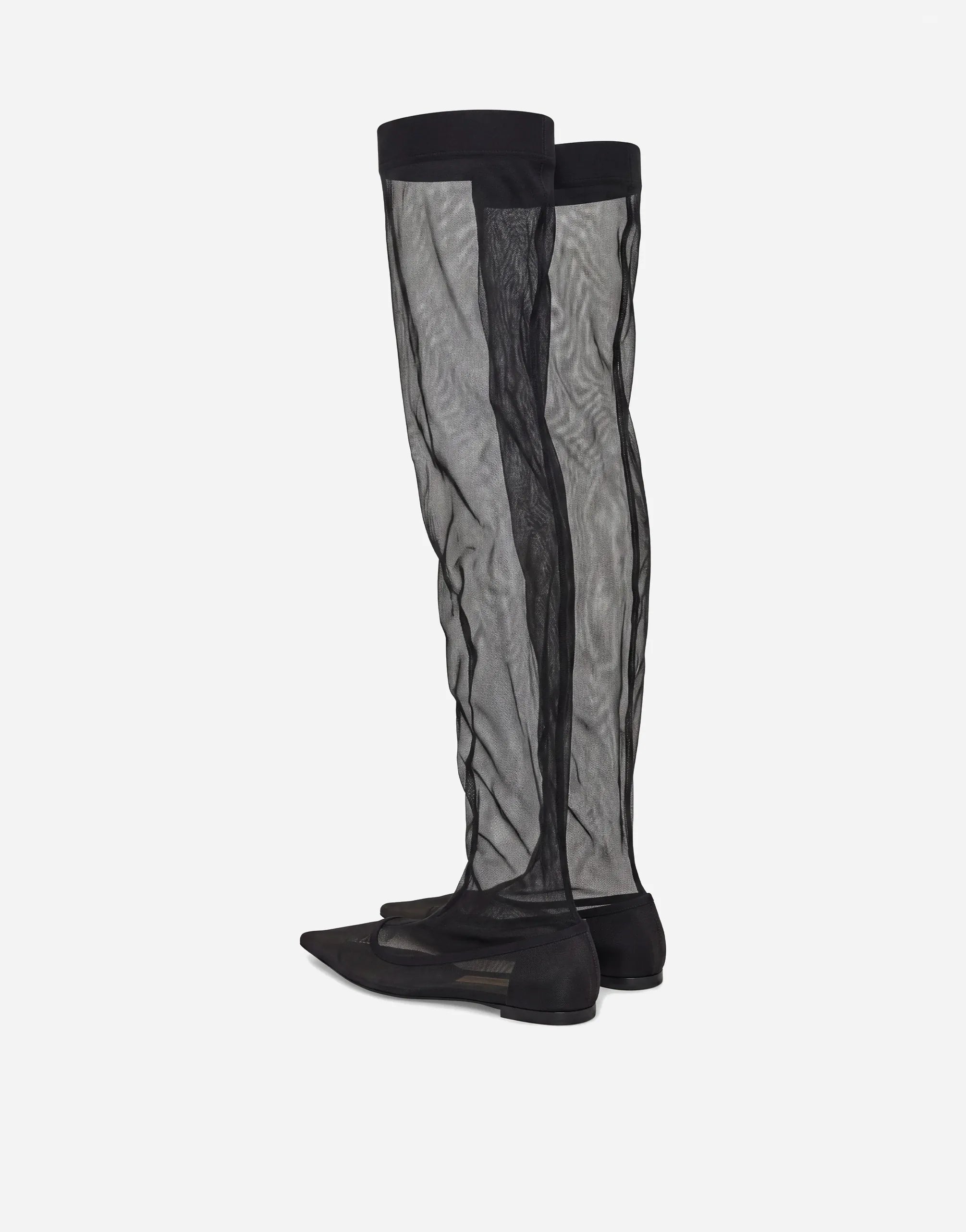 Dolce & Gabbana Dolce & Gabbana Mesh Over-The-Knee Boots