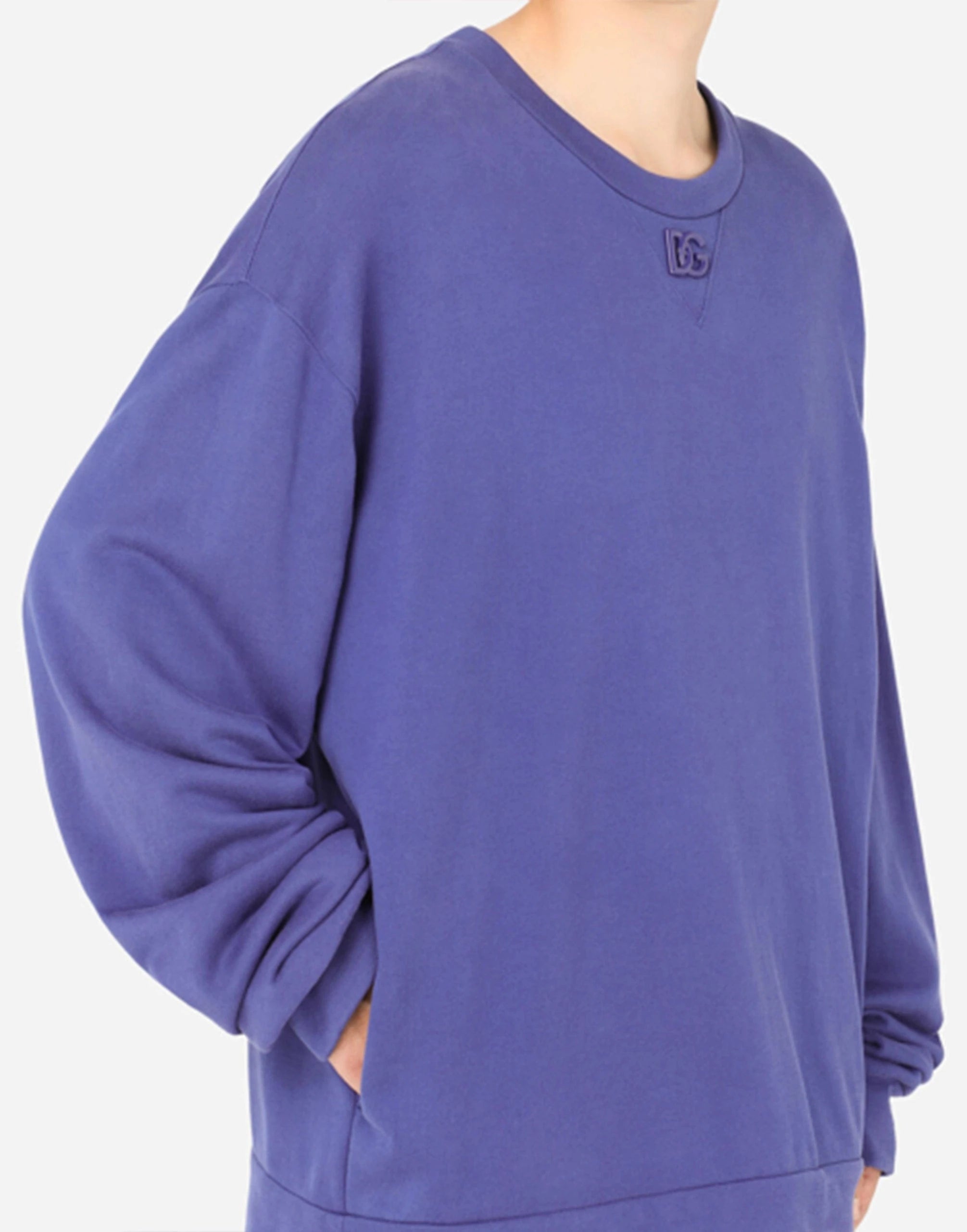 Dolce & Gabbana Metal DG Logo Jersey Sweatshirt