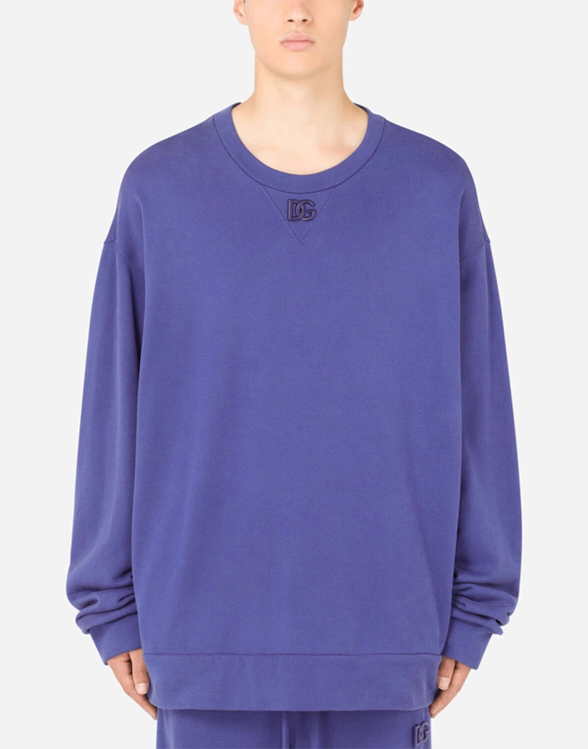 Dolce & Gabbana Metal DG Logo Jersey Sweatshirt