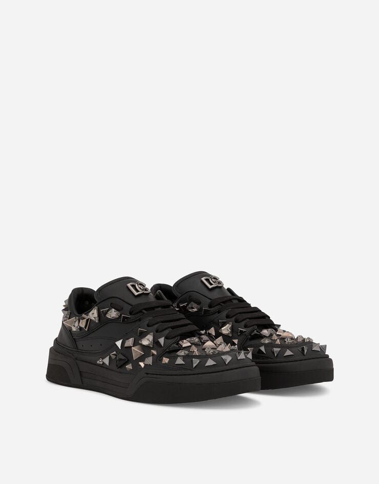 Dolce & Gabbana Metal-Studded New Roma Sneakers