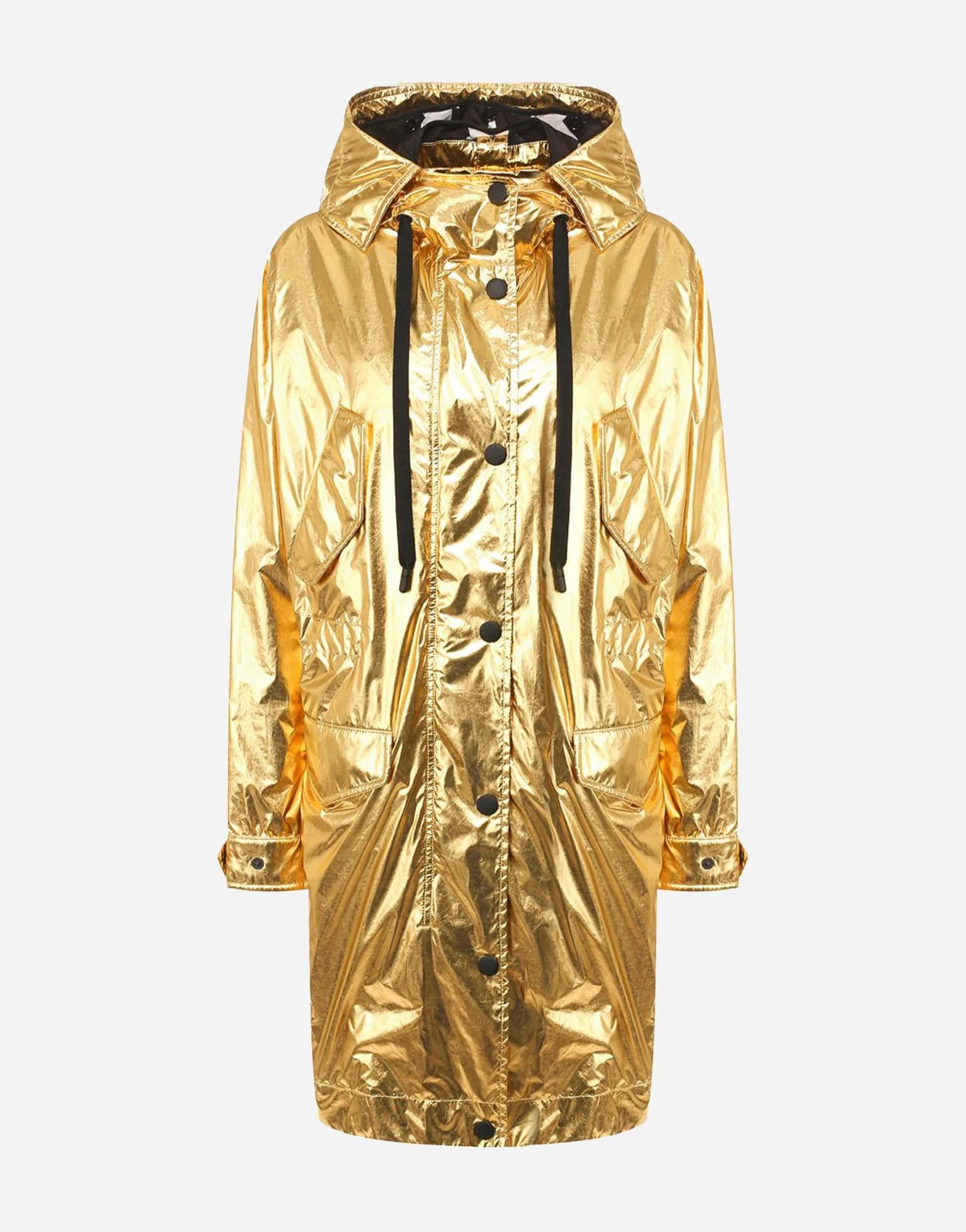 Dolce & Gabbana Metalic Gold Parka Jacket