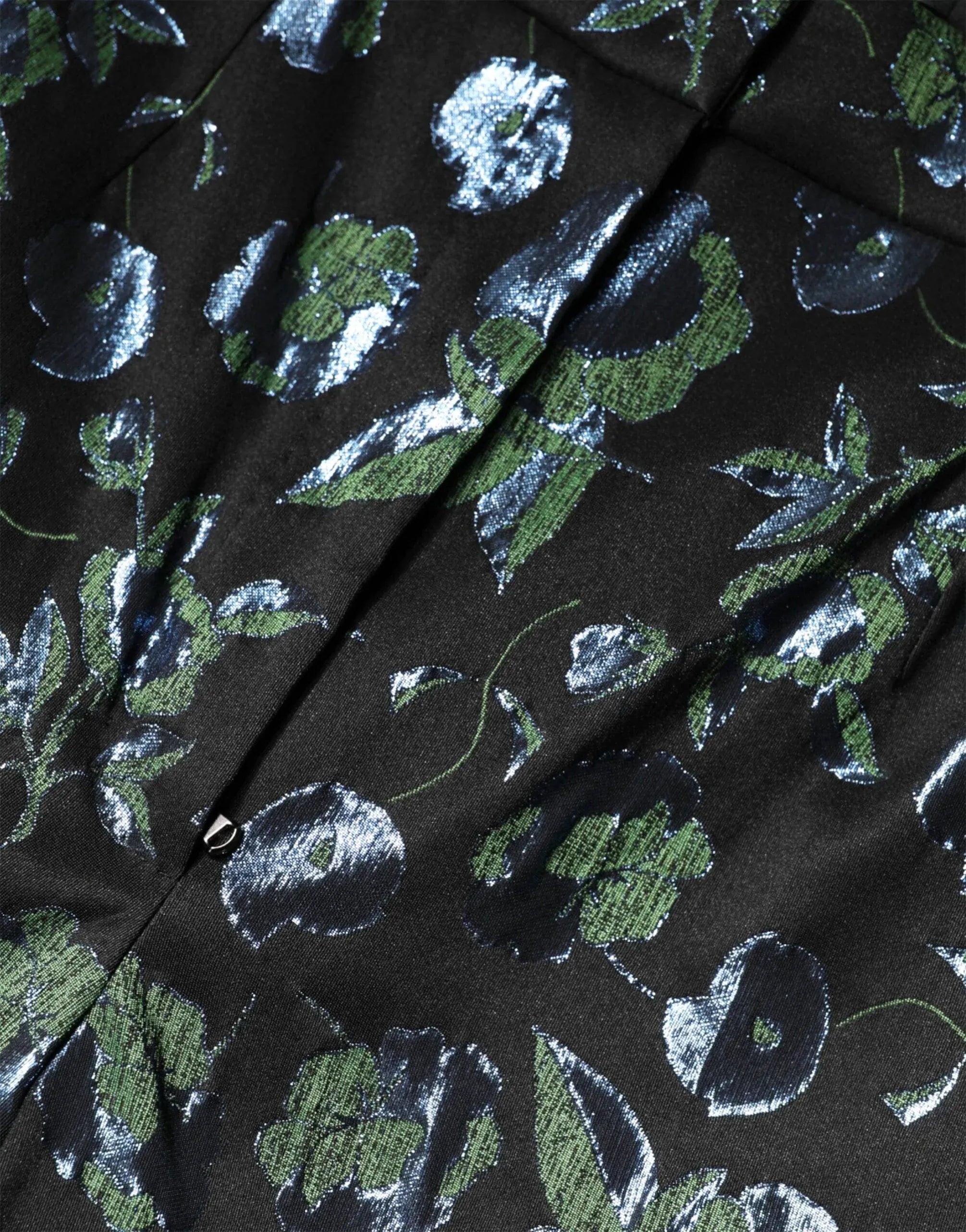 Dolce & Gabbana Metallic Floral Jacquard Trousers