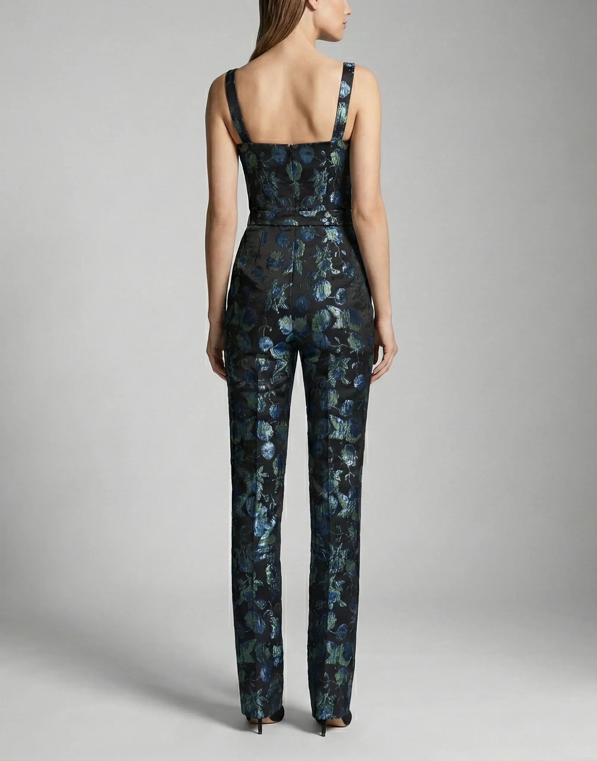 Dolce & Gabbana Metallic Floral Jacquard Trousers