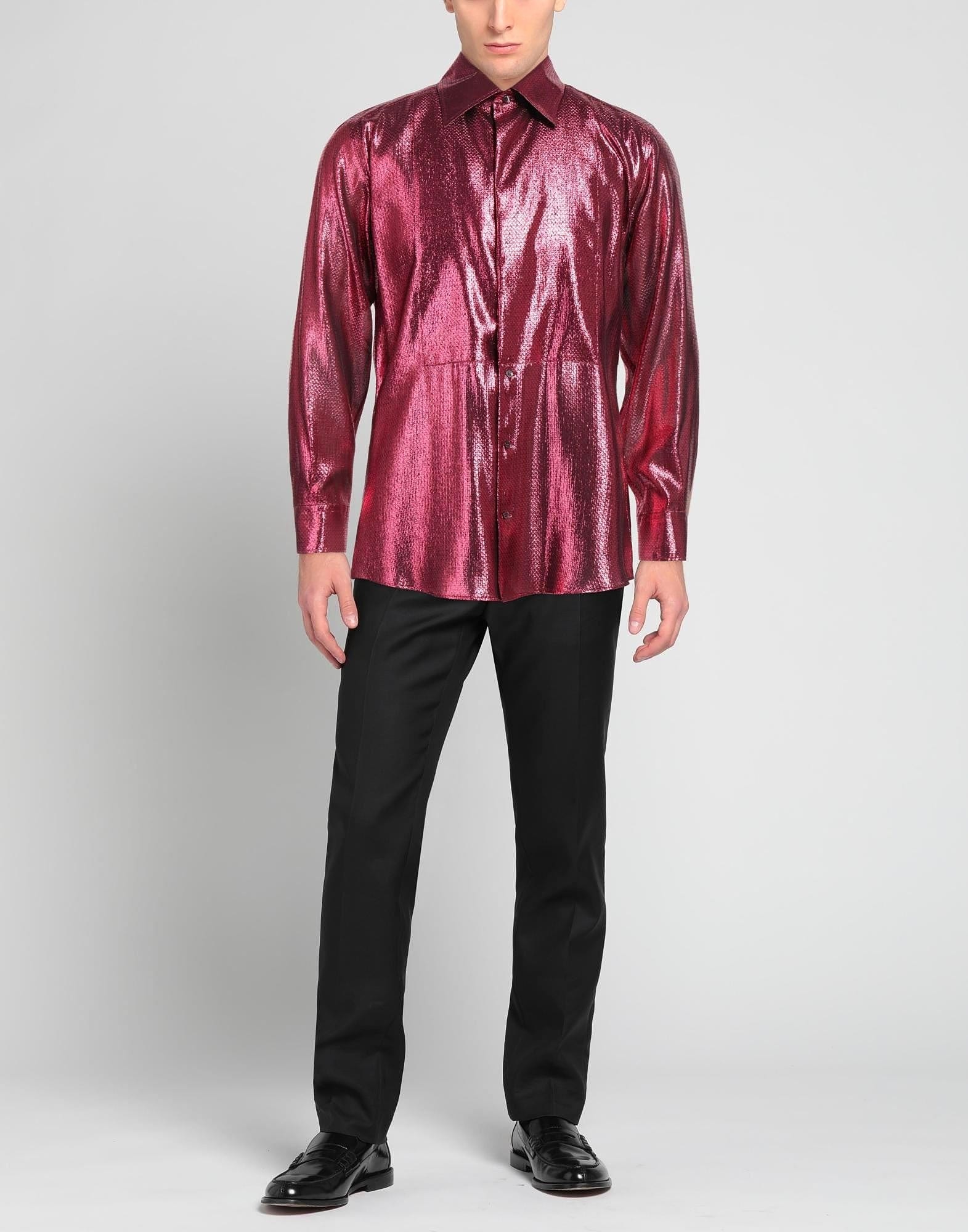 Dolce & Gabbana Metallic Silk Blend Shirt