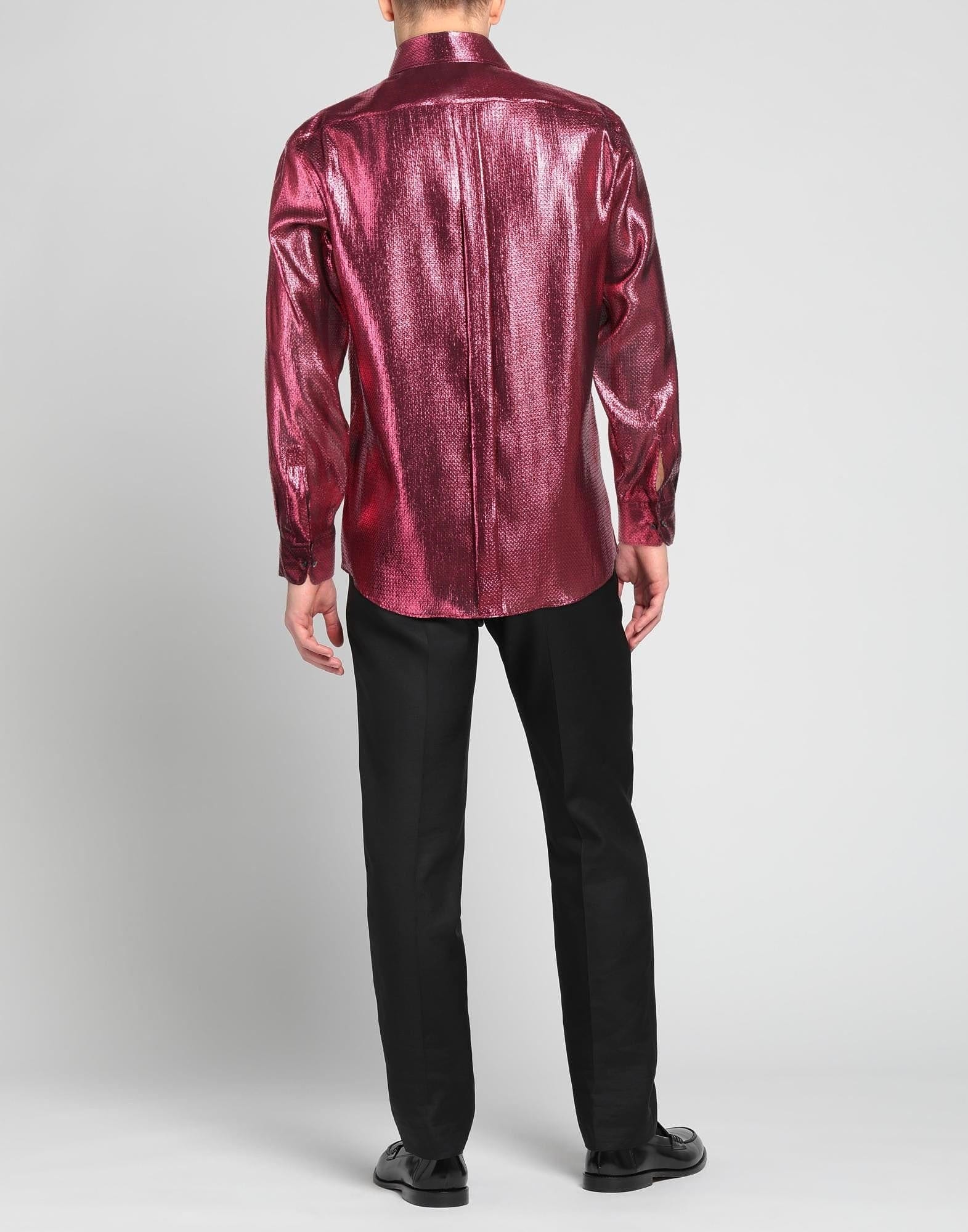Dolce & Gabbana Metallic Silk Blend Shirt
