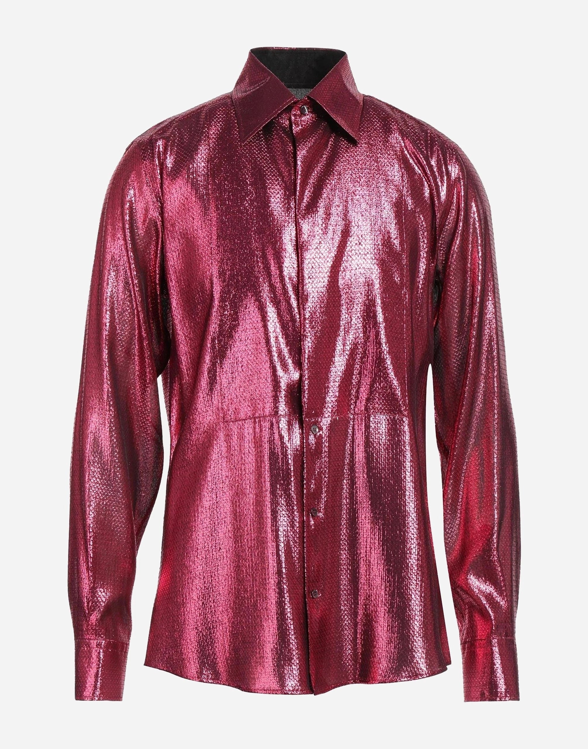 Dolce & Gabbana Metallic Silk Blend Shirt