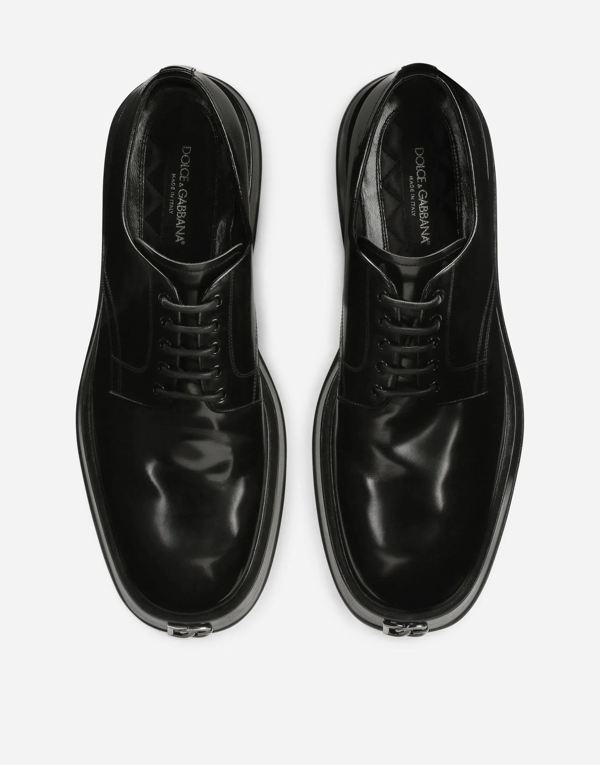 Dolce & Gabbana Michelangelo Logo-Plaque Derby Shoes