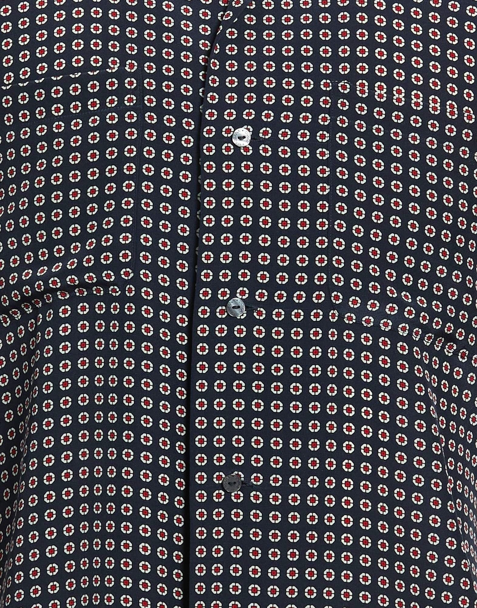 Dolce & Gabbana Micro-Geometric Print Long Sleeve Shirt