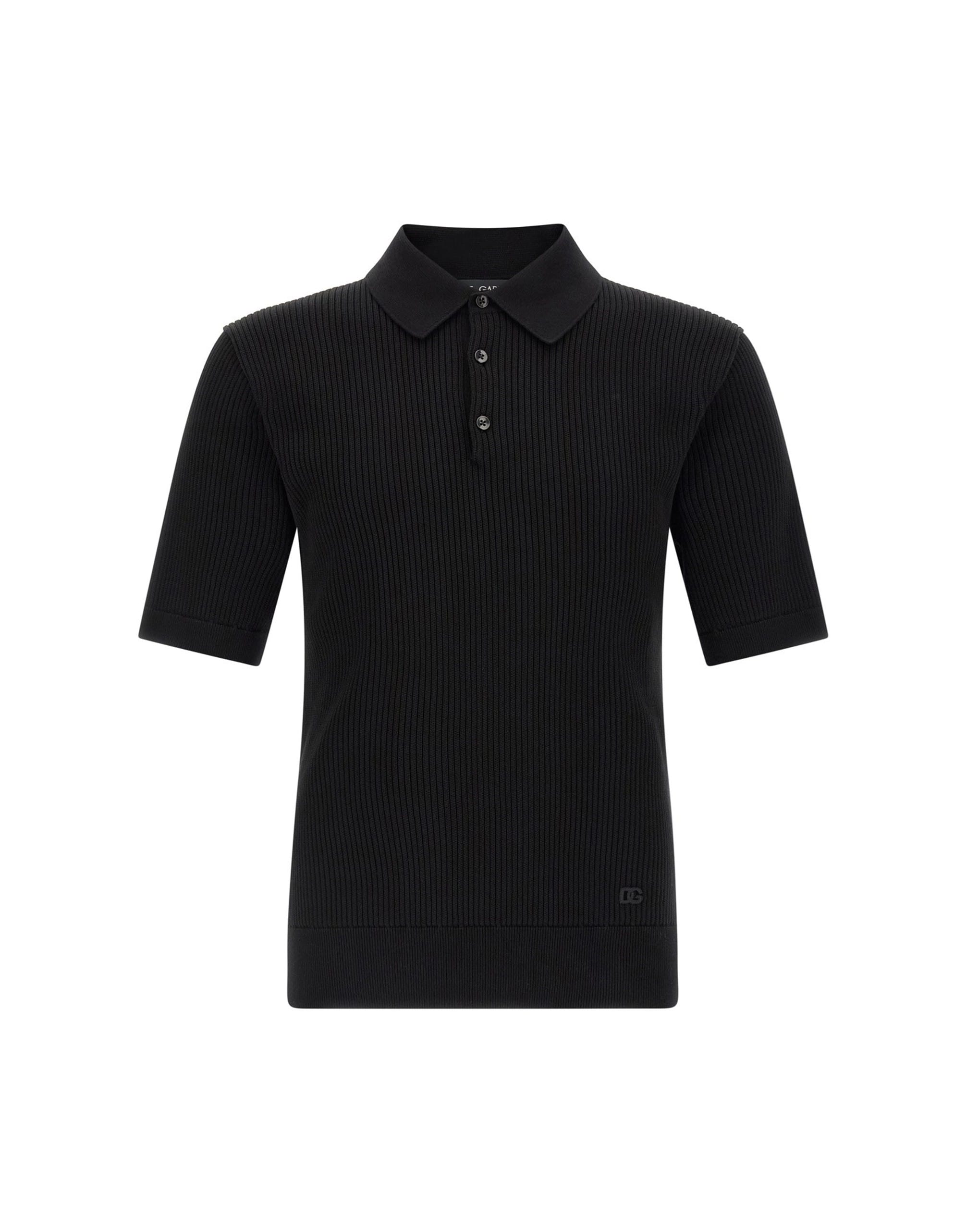 Dolce & Gabbana Dolce & Gabbana Micro-Ribbed Polo Shirt