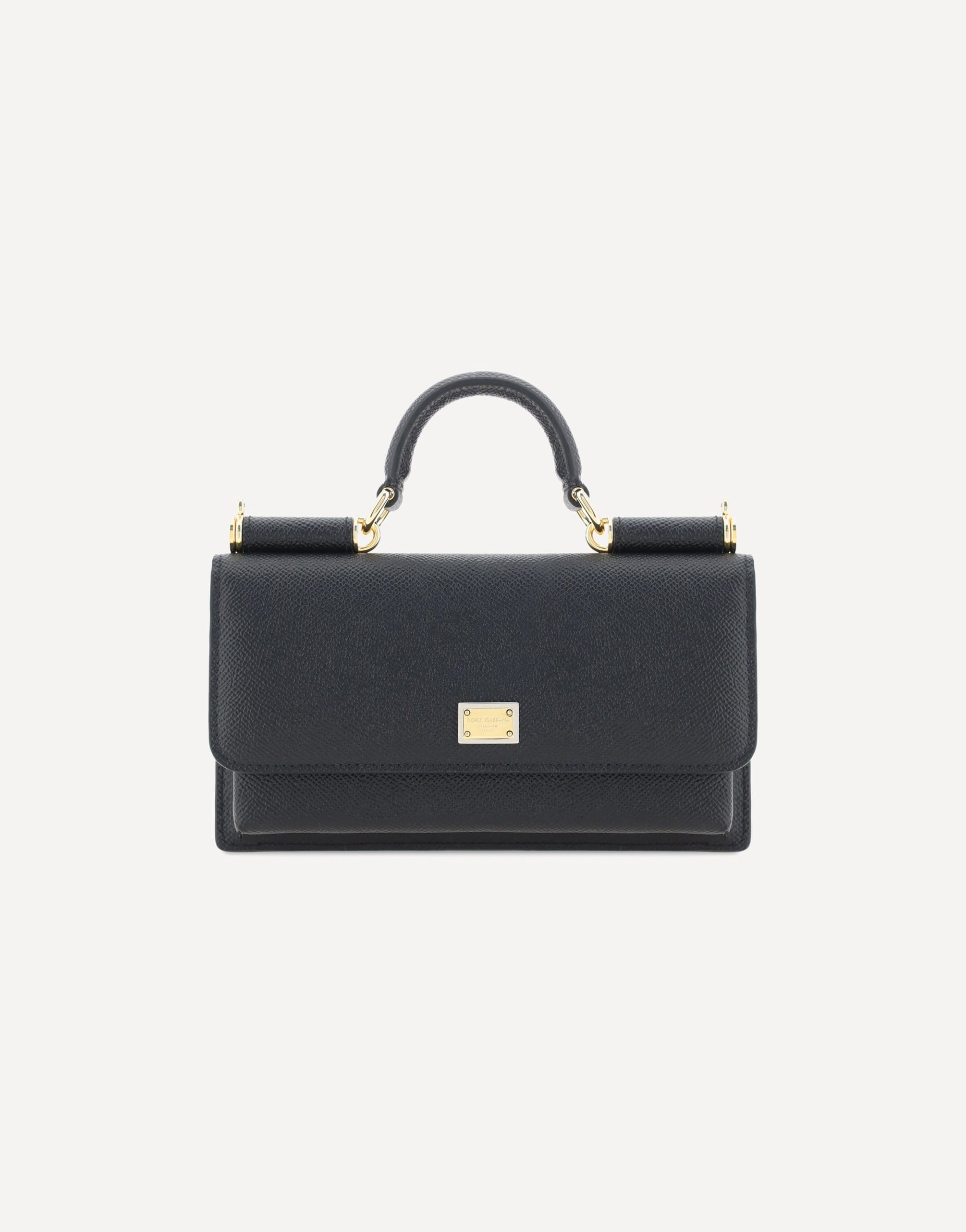 Dolce & Gabbana Micro Sicily Leather Shoulder Bag