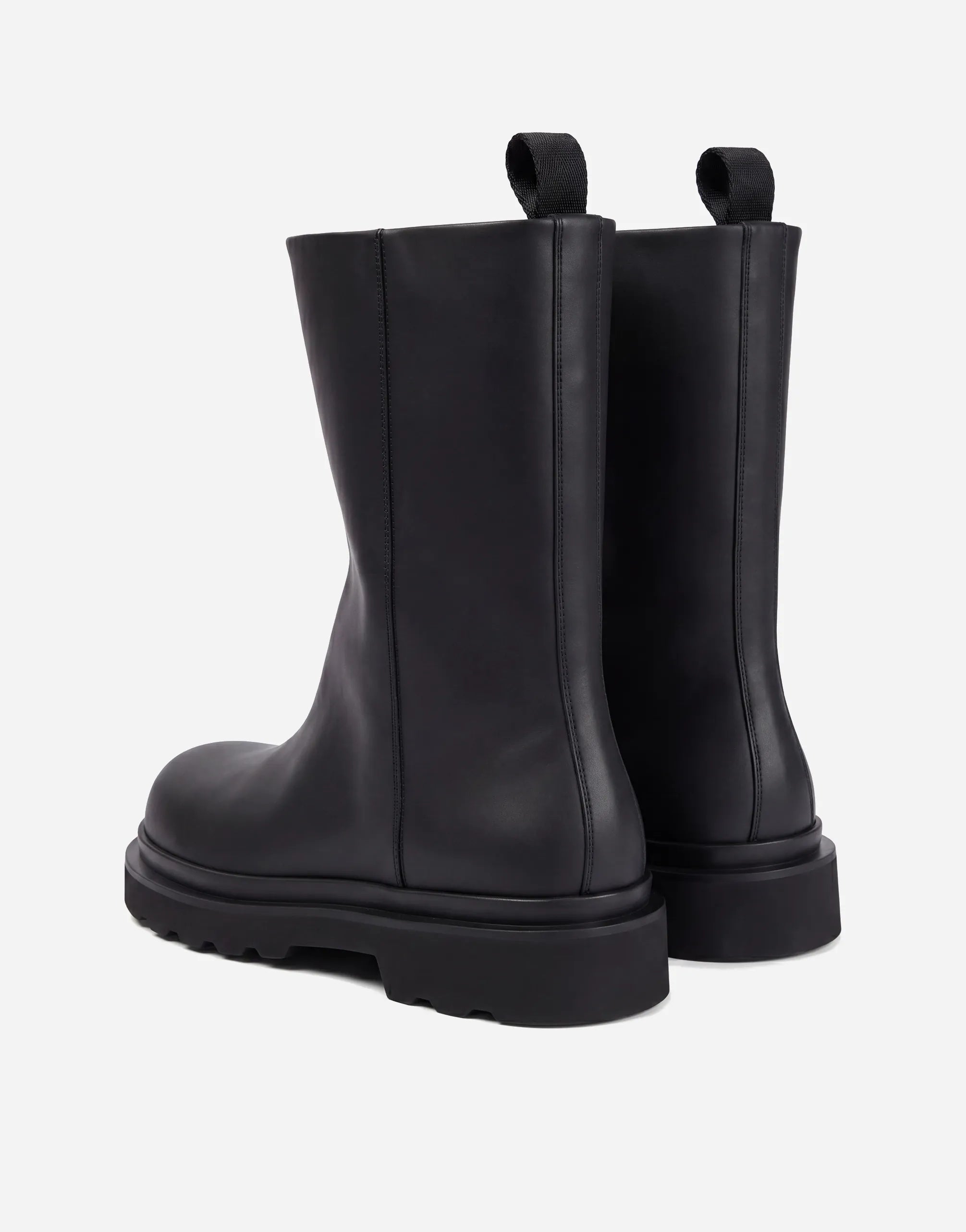 Dolce & Gabbana Dolce & Gabbana Mid-Calf Leather Lug Sole Boots