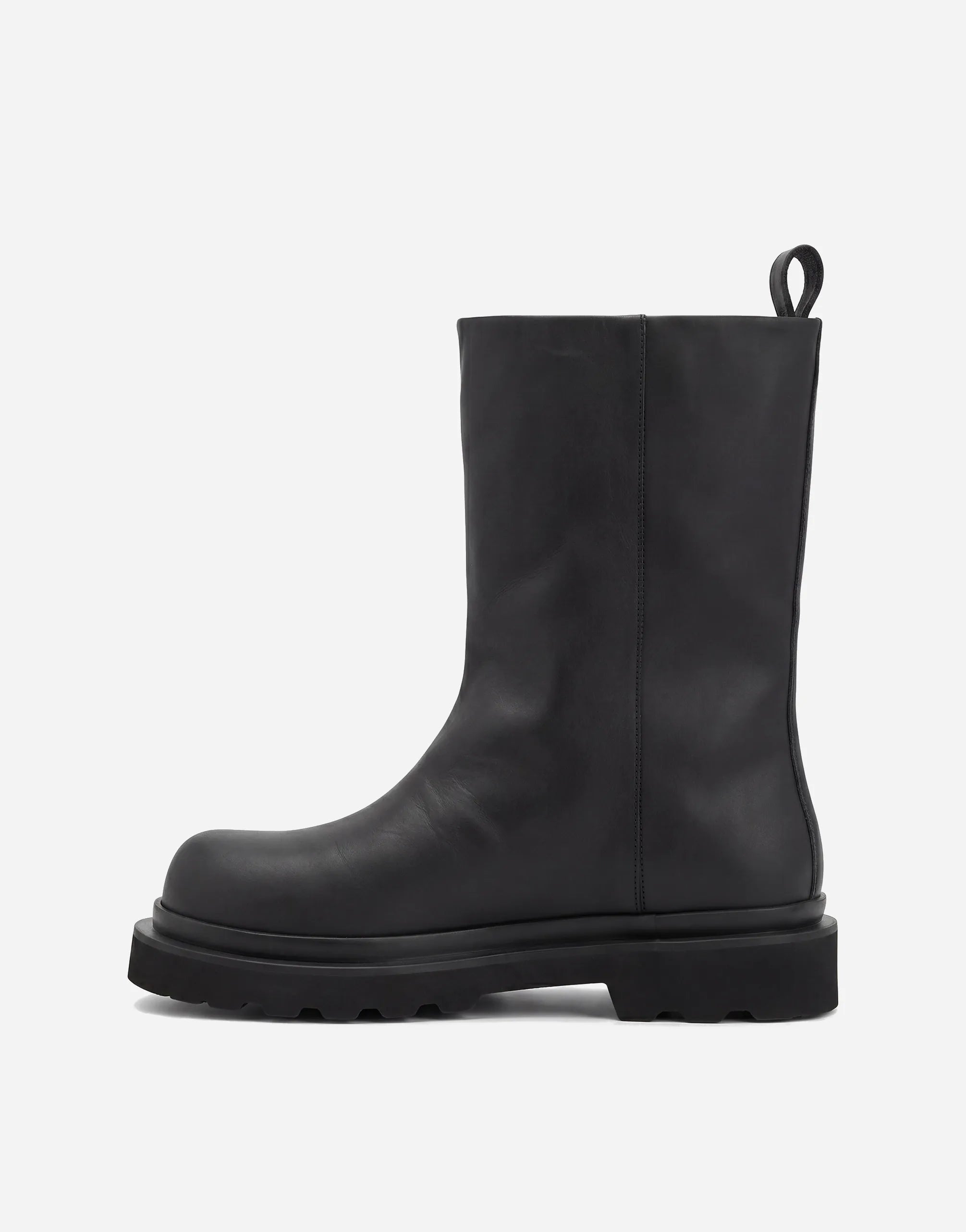 Dolce & Gabbana Dolce & Gabbana Mid-Calf Leather Lug Sole Boots