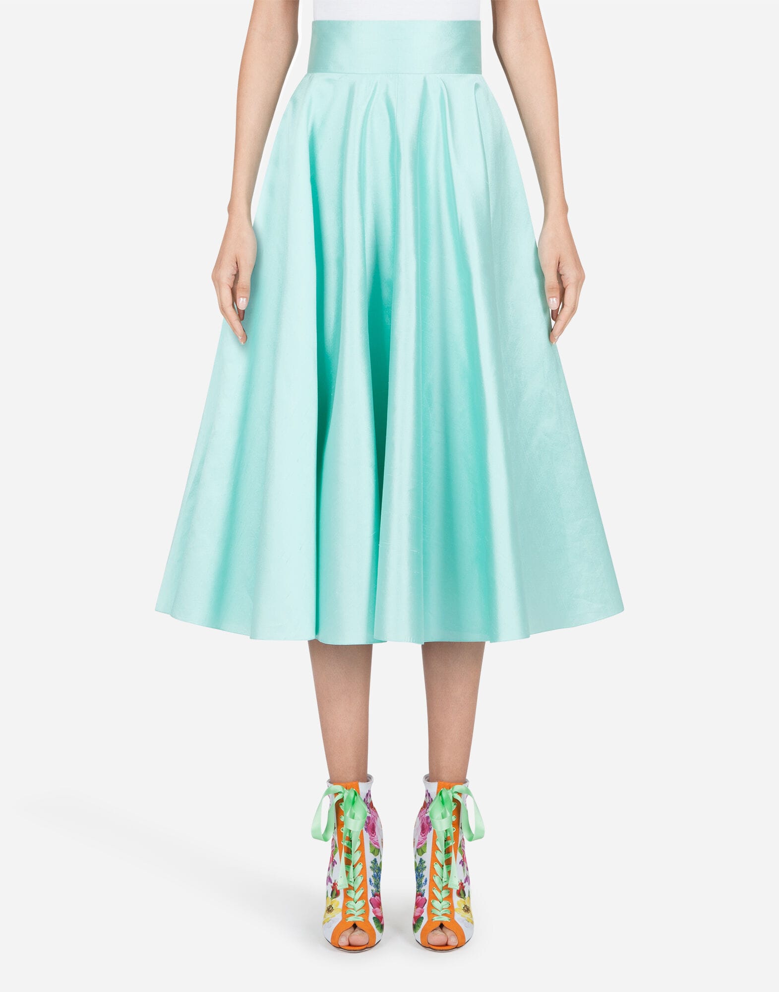 Dolce & Gabbana Midi Shantung Skirt