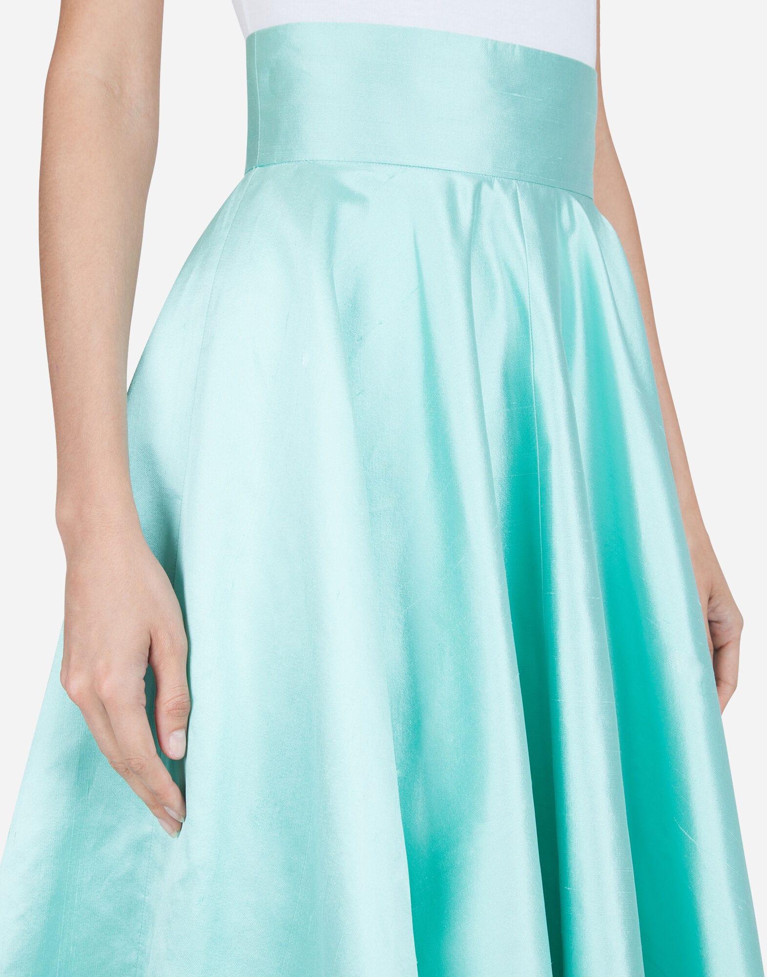 Dolce & Gabbana Midi Shantung Skirt