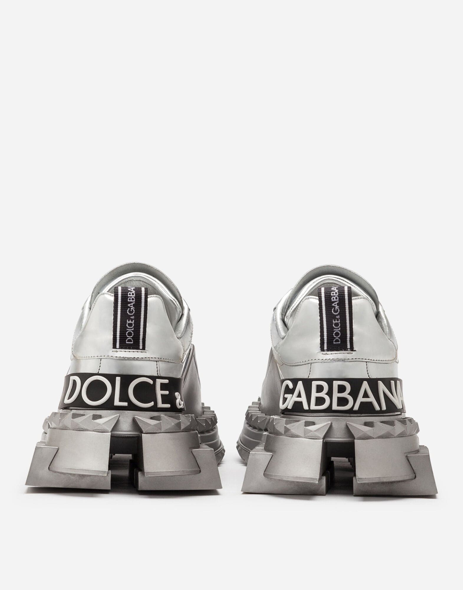Dolce & Gabbana Mirrored Leather Super Queen Sneakers