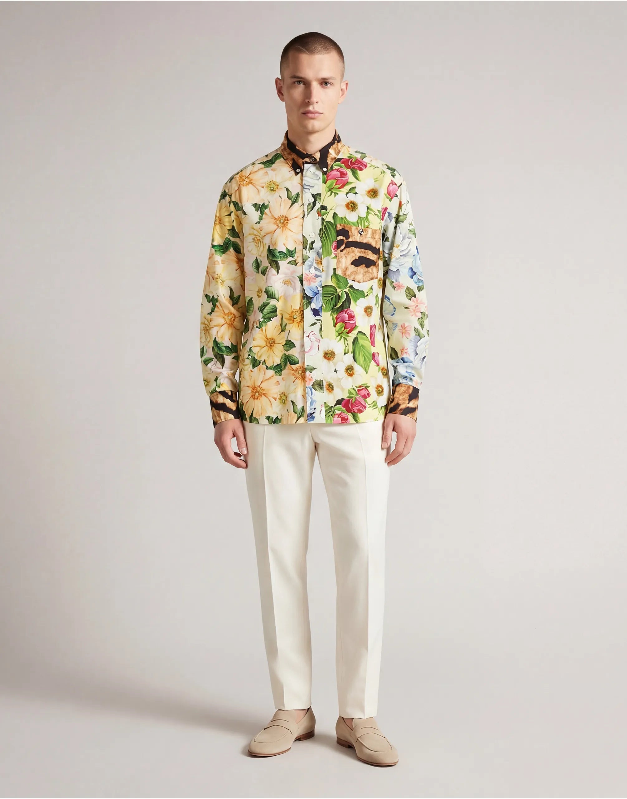 Dolce & Gabbana Mixed Floral Patchwork Shirt - alternate view
